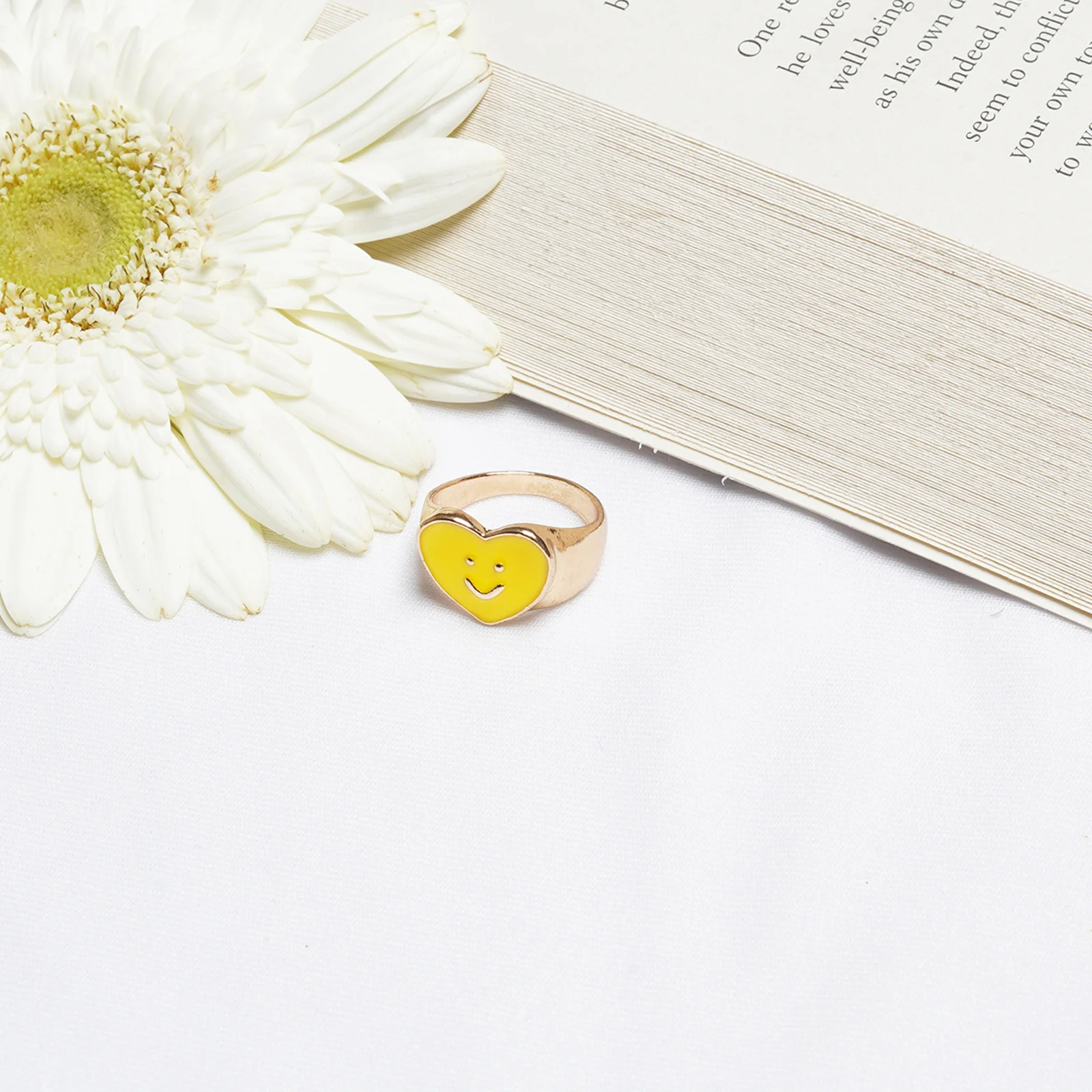 Bewitched Heart With Smiley Yellow Ring - Image 2