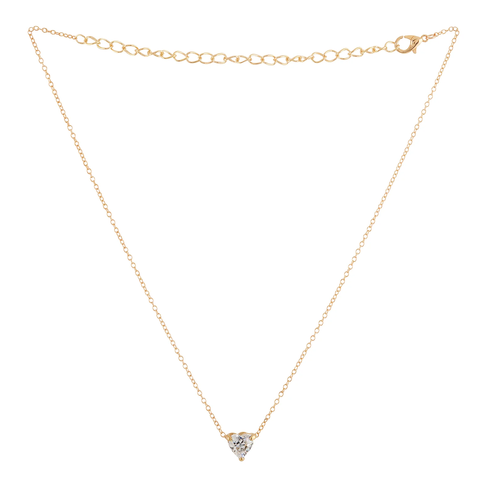 Bewitched Jaqleen Dainty Rhinestone Gold Necklace - Image 3