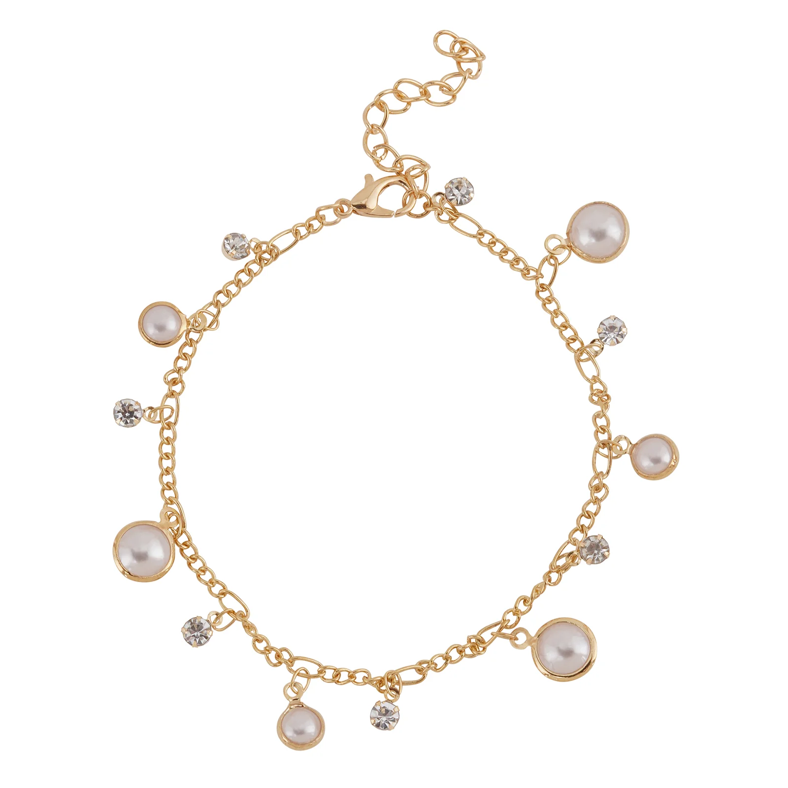 Bewitched Mariam Gold and Pearl Anklet - Image 5