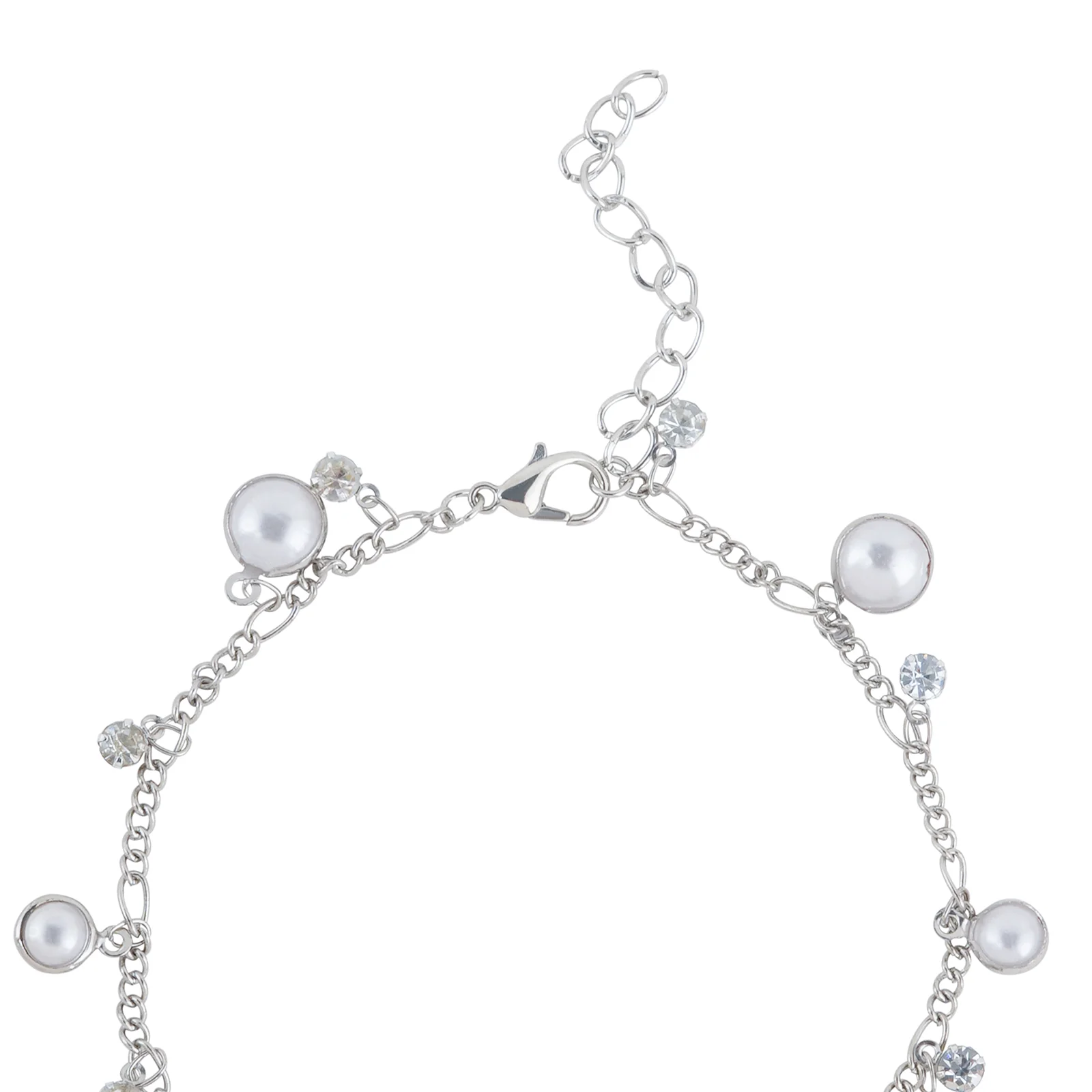 Bewitched Mariam Silver and Pearl Anklet - Image 6