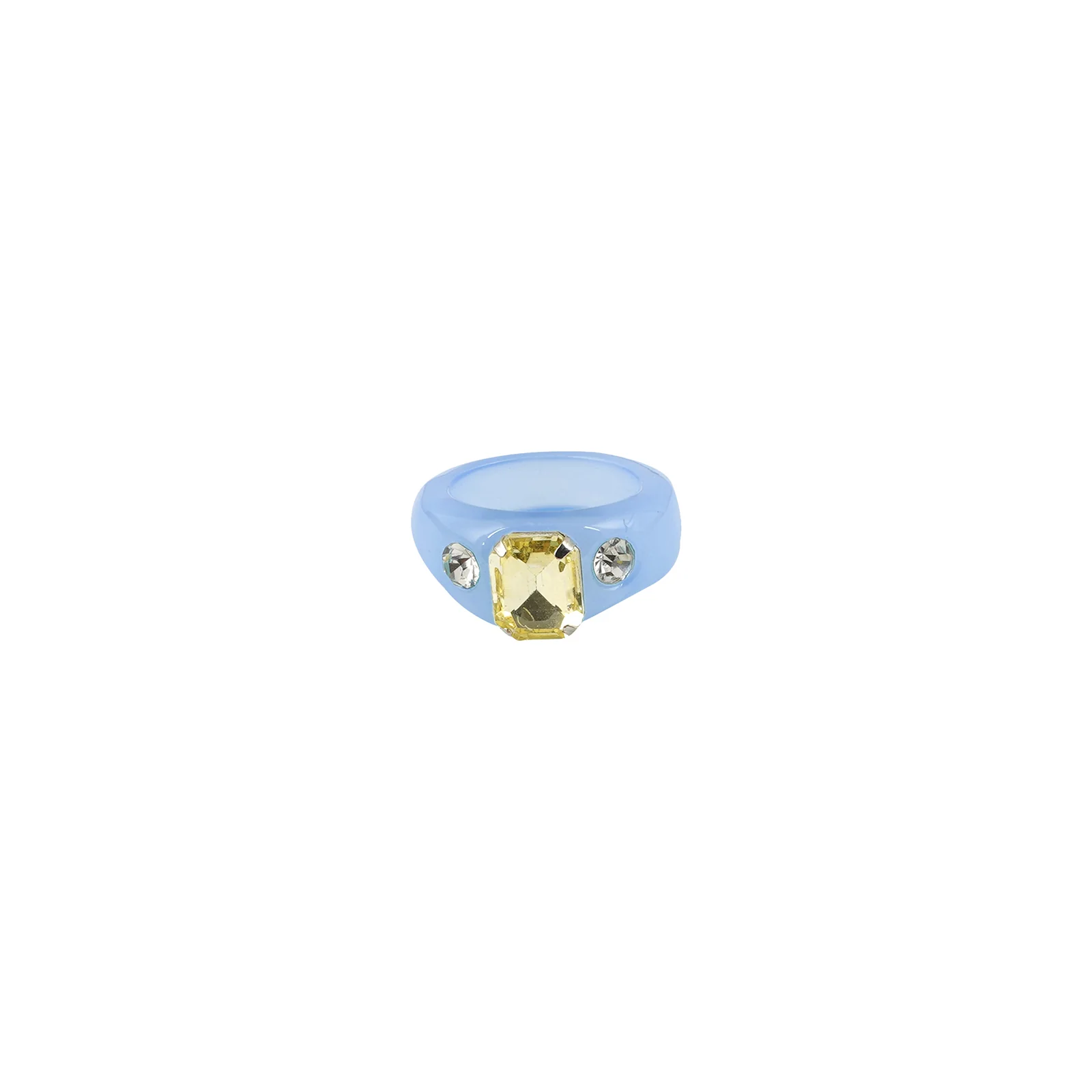 Bewitched Mel Rhinestone Dark Blue Ring - Image 4