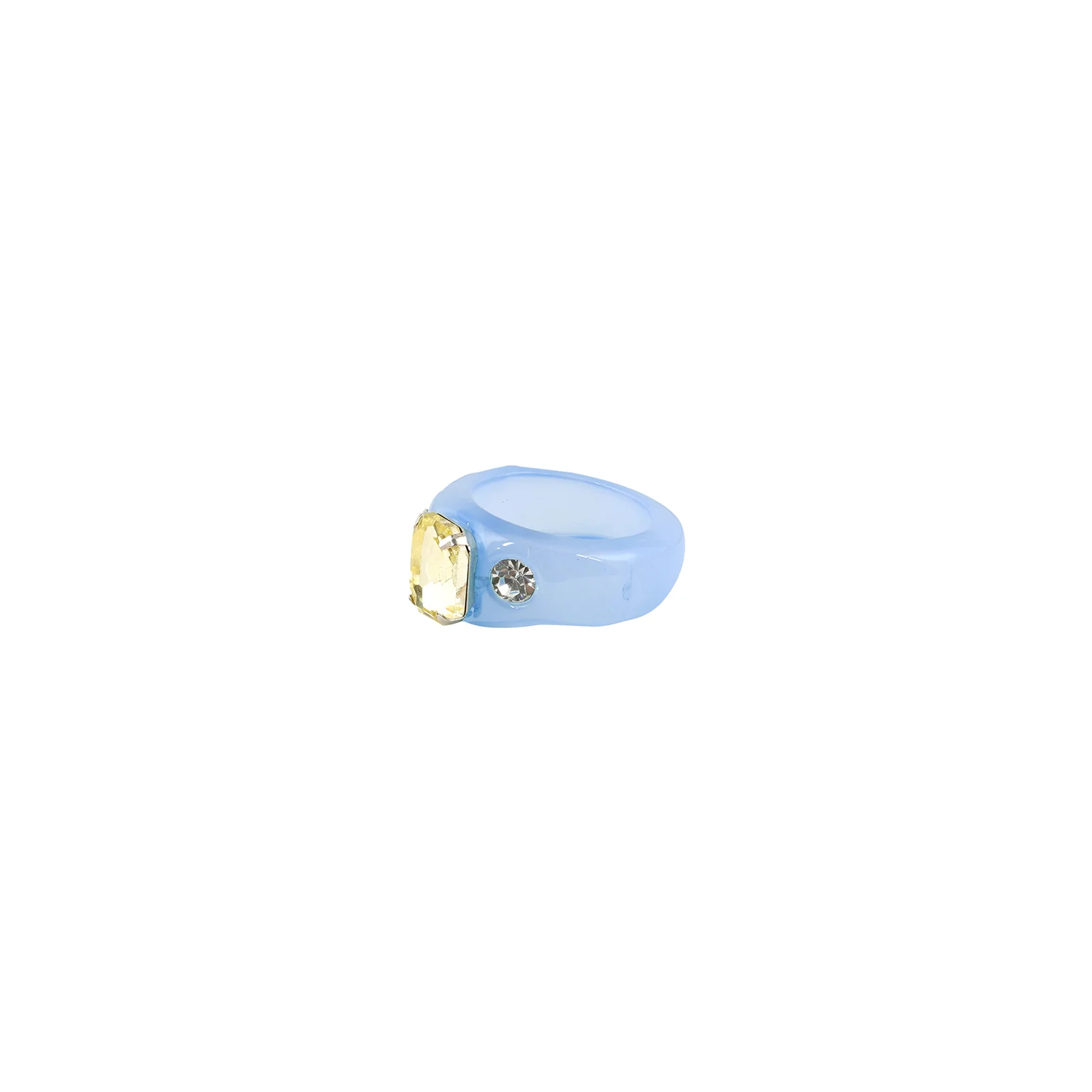 Bewitched Mel Rhinestone Dark Blue Ring - Image 5