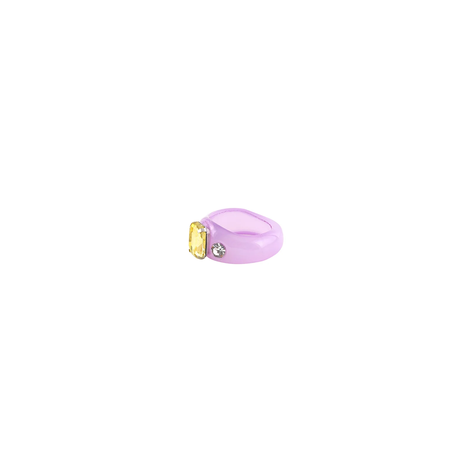 Bewitched Mel Rhinestone Purple Ring - Image 4