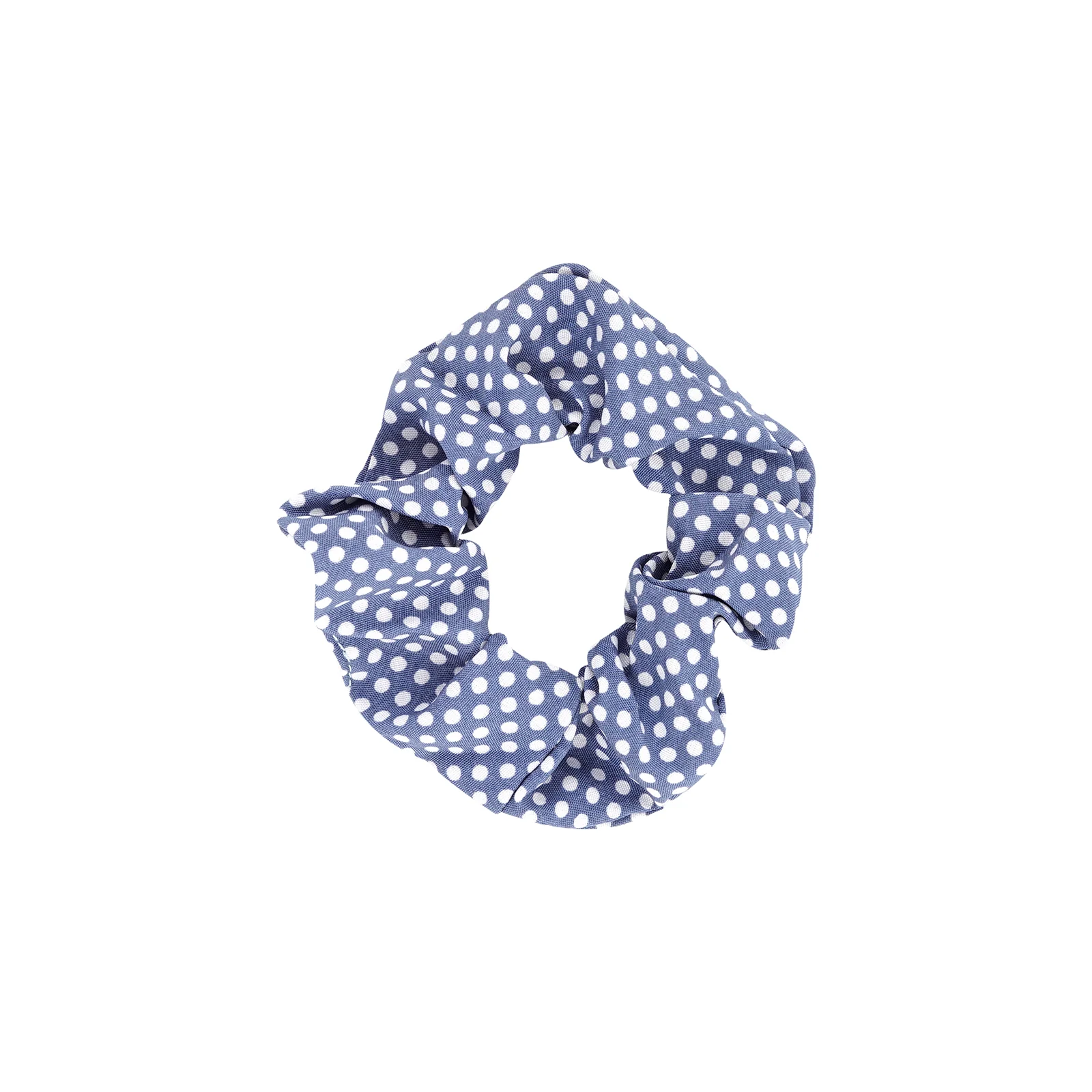 Bewitched Ness Blue Polka Scrunchie - Image 4