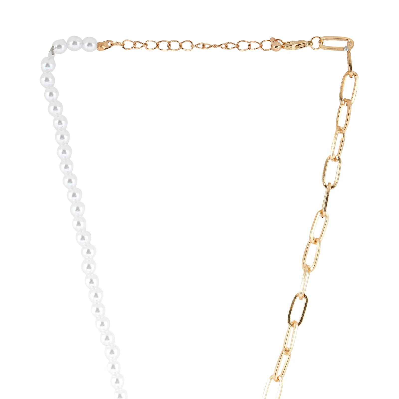 Bewitched Netta Pearl And Chainlink Drop Down Necklace - Image 4