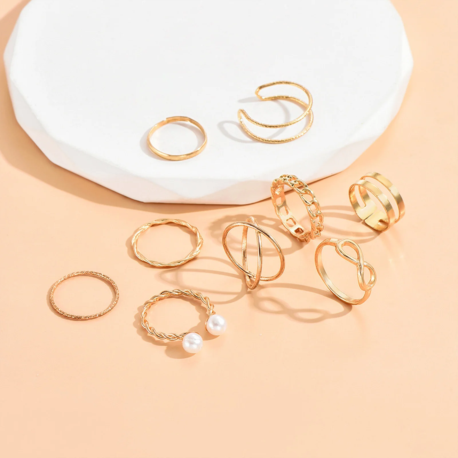 Bewitched Norine Gold Ring Stack - Image 2