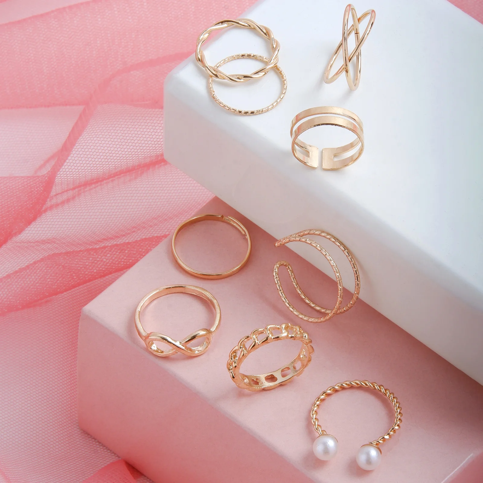 Bewitched Norine Gold Ring Stack - Image 4
