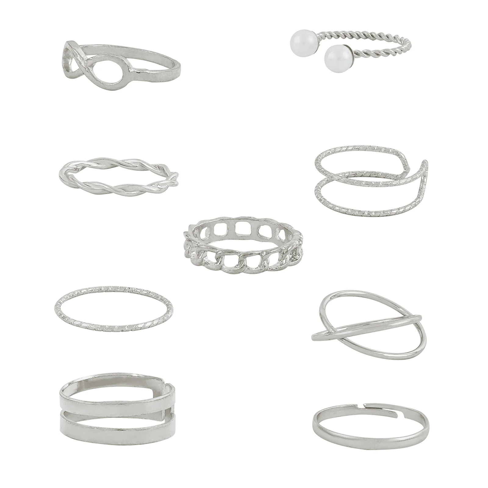 Bewitched Norine Silver Ring Stack - Image 5