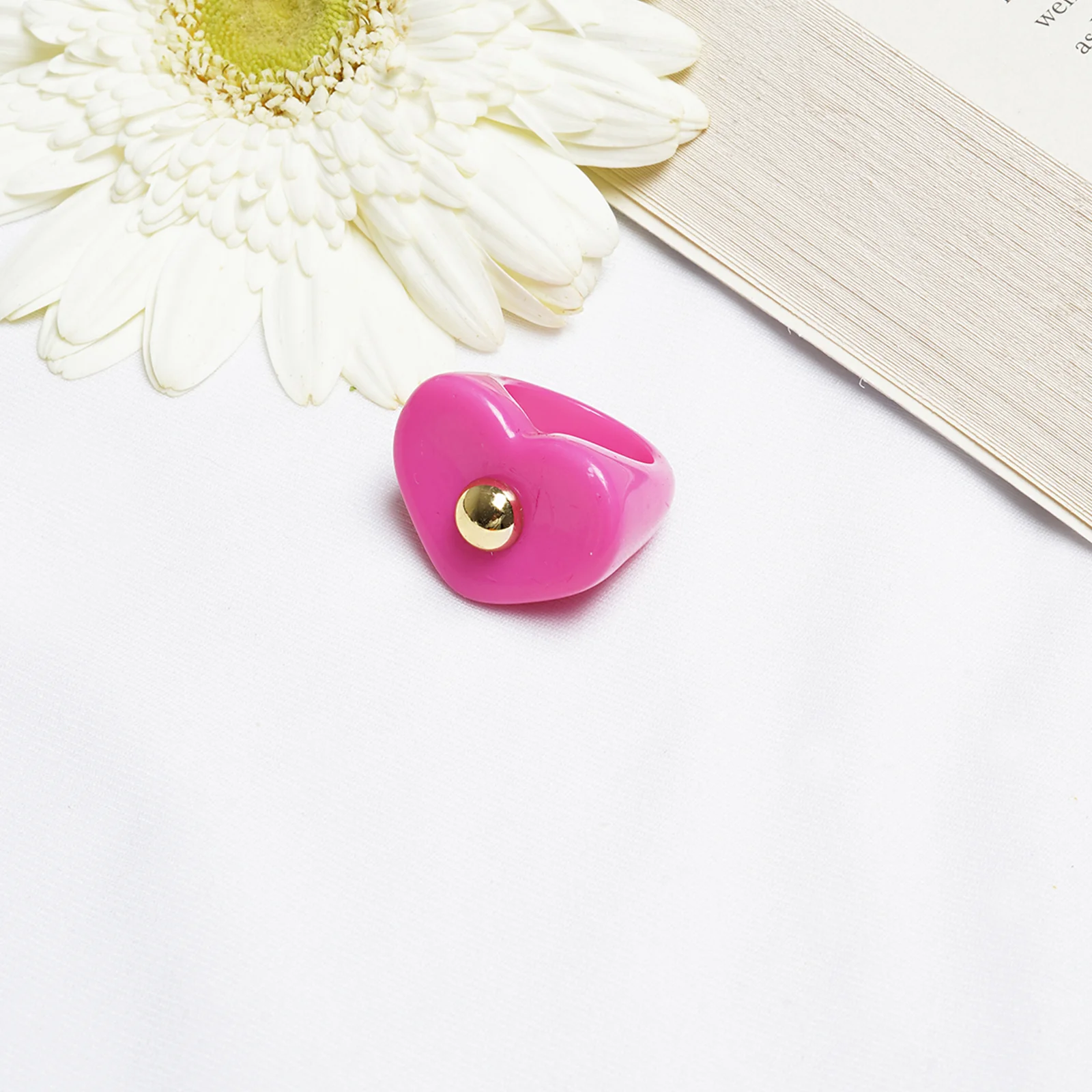 Bewitched Peppa Dark Pink Signet Ring - Image 2
