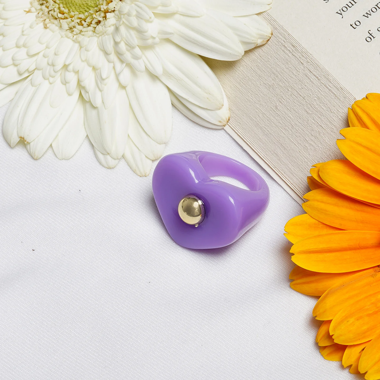 Bewitched Peppa Purple Heart Signet Ring - Image 2