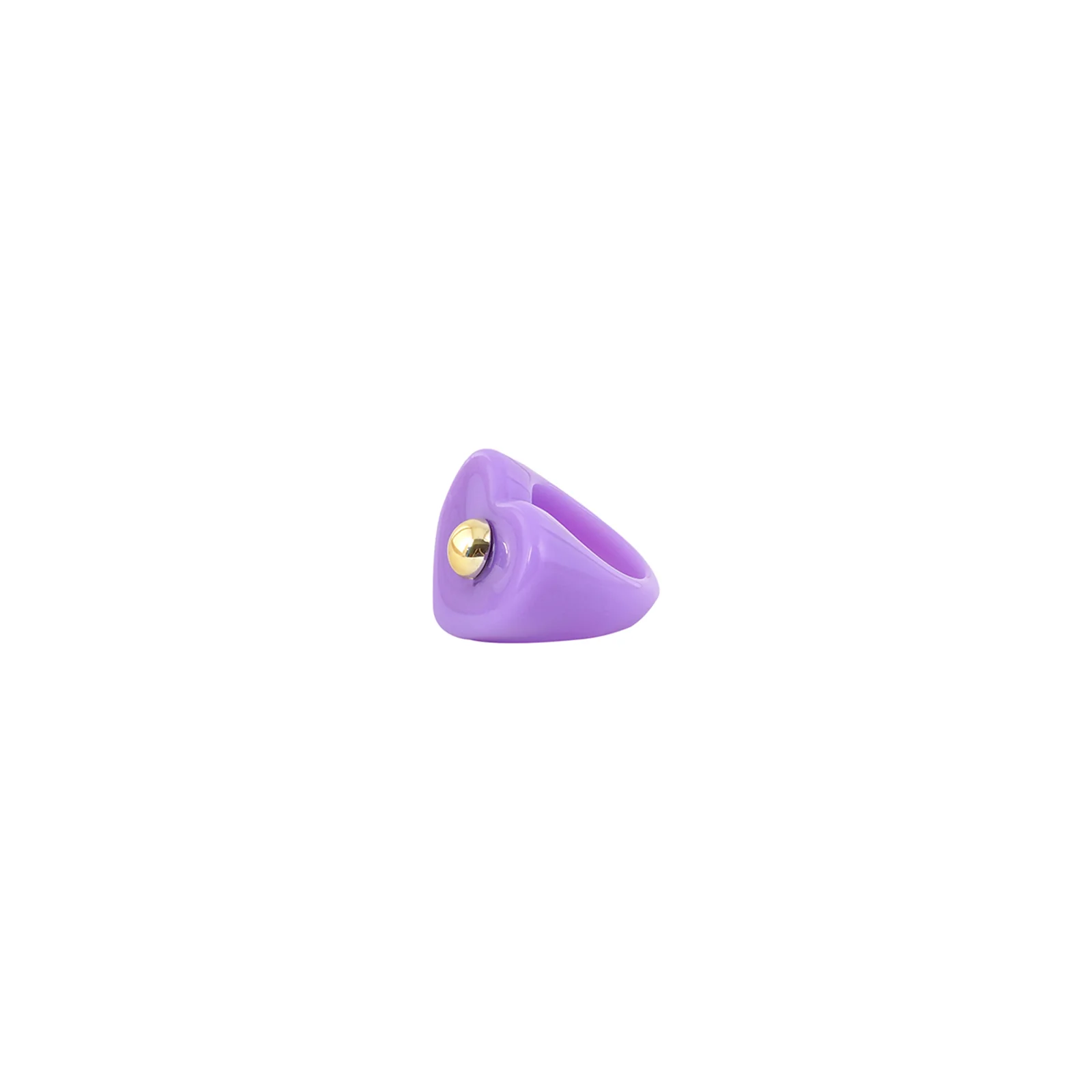 Bewitched Peppa Purple Heart Signet Ring - Image 4