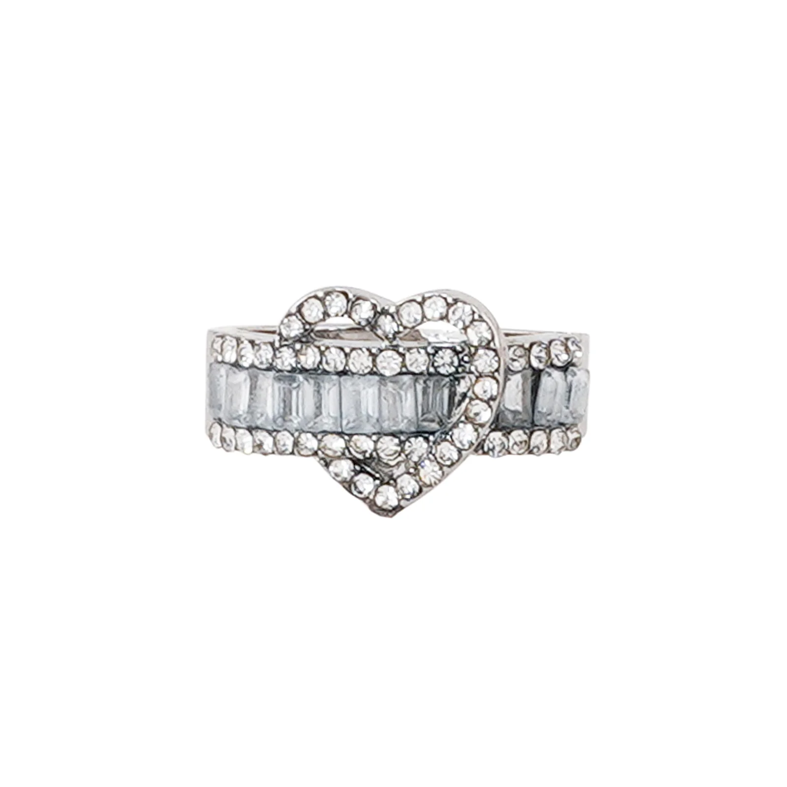 Bewitched Reeni's Rhinestone Lock heart Ring - Image 3