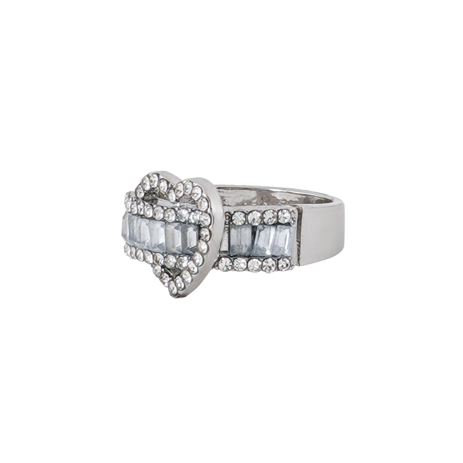 Bewitched Reeni's Rhinestone Lock heart Ring - Image 4