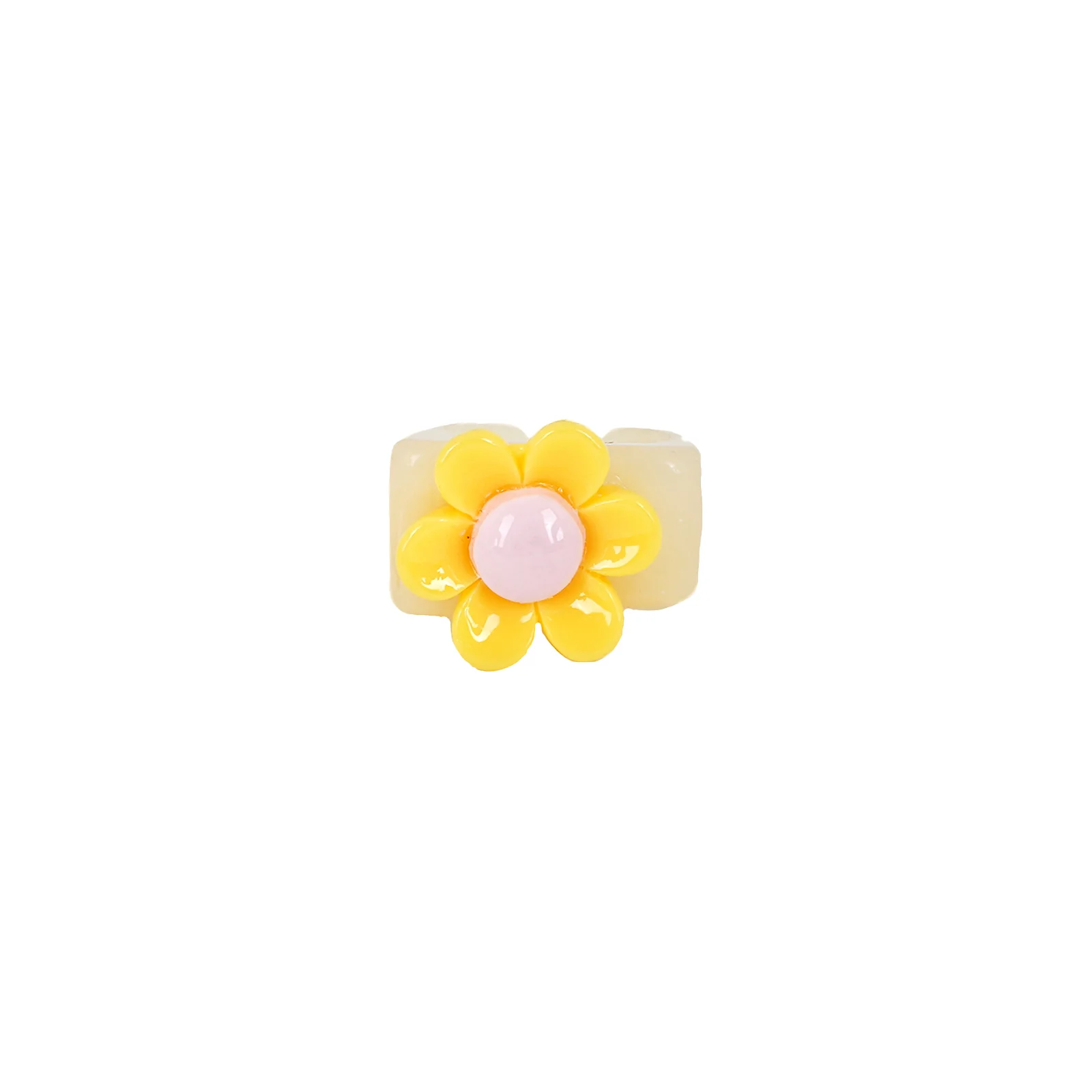 Bewitched Rhoda Yellow Floral Signet Ring - Image 3