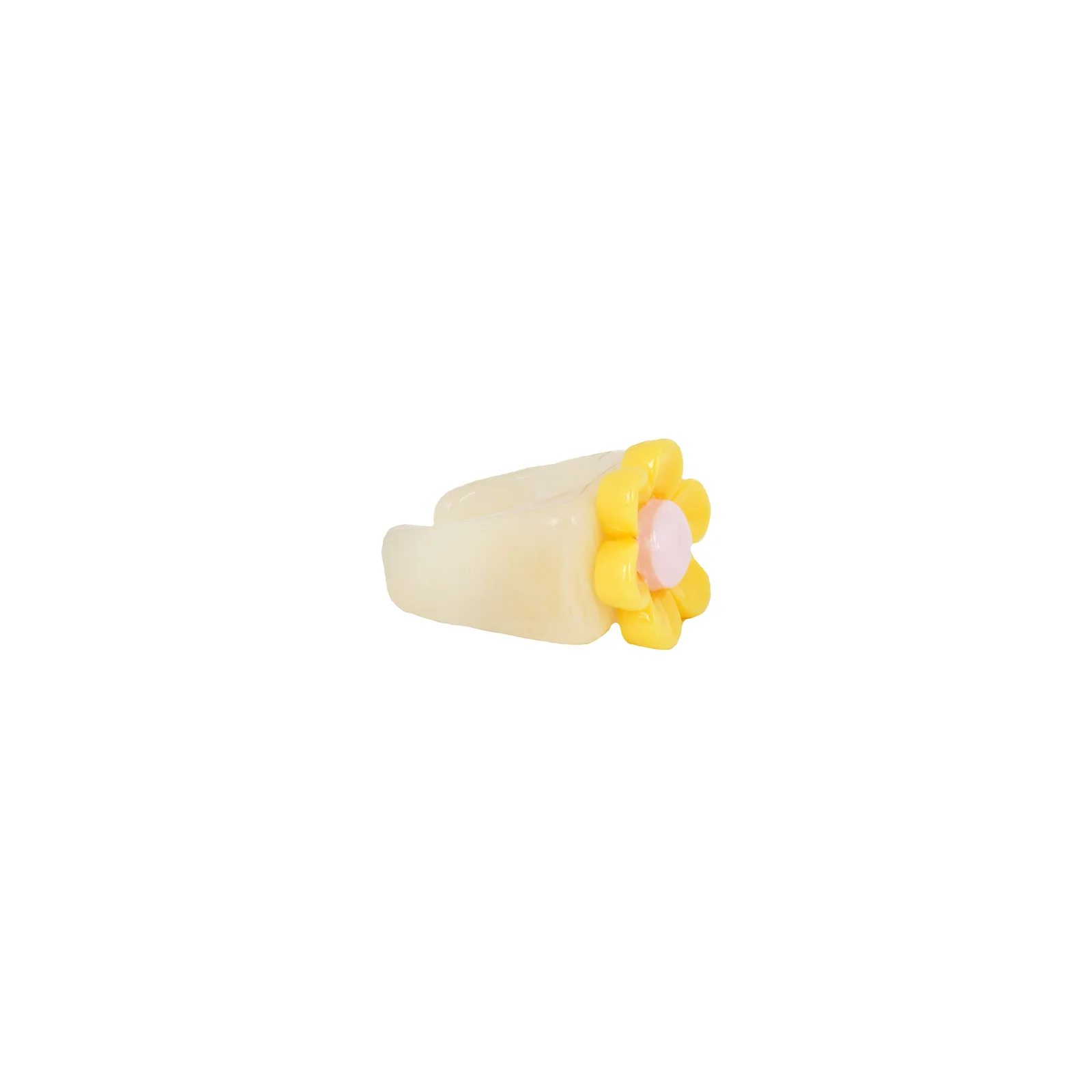 Bewitched Rhoda Yellow Floral Signet Ring - Image 4