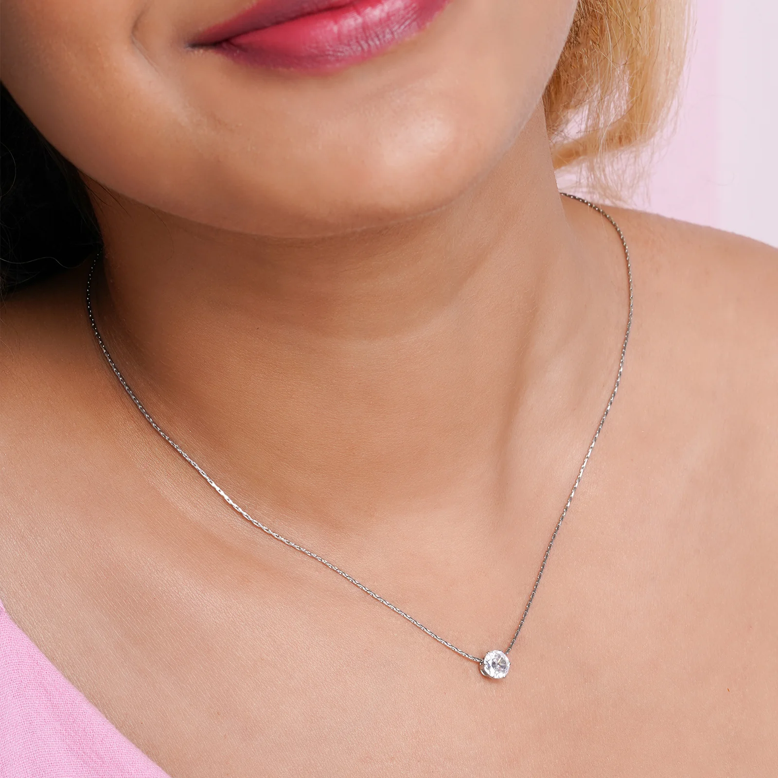 Bewitched Sincasa Dainty Stone Silver Pendant - Image 2
