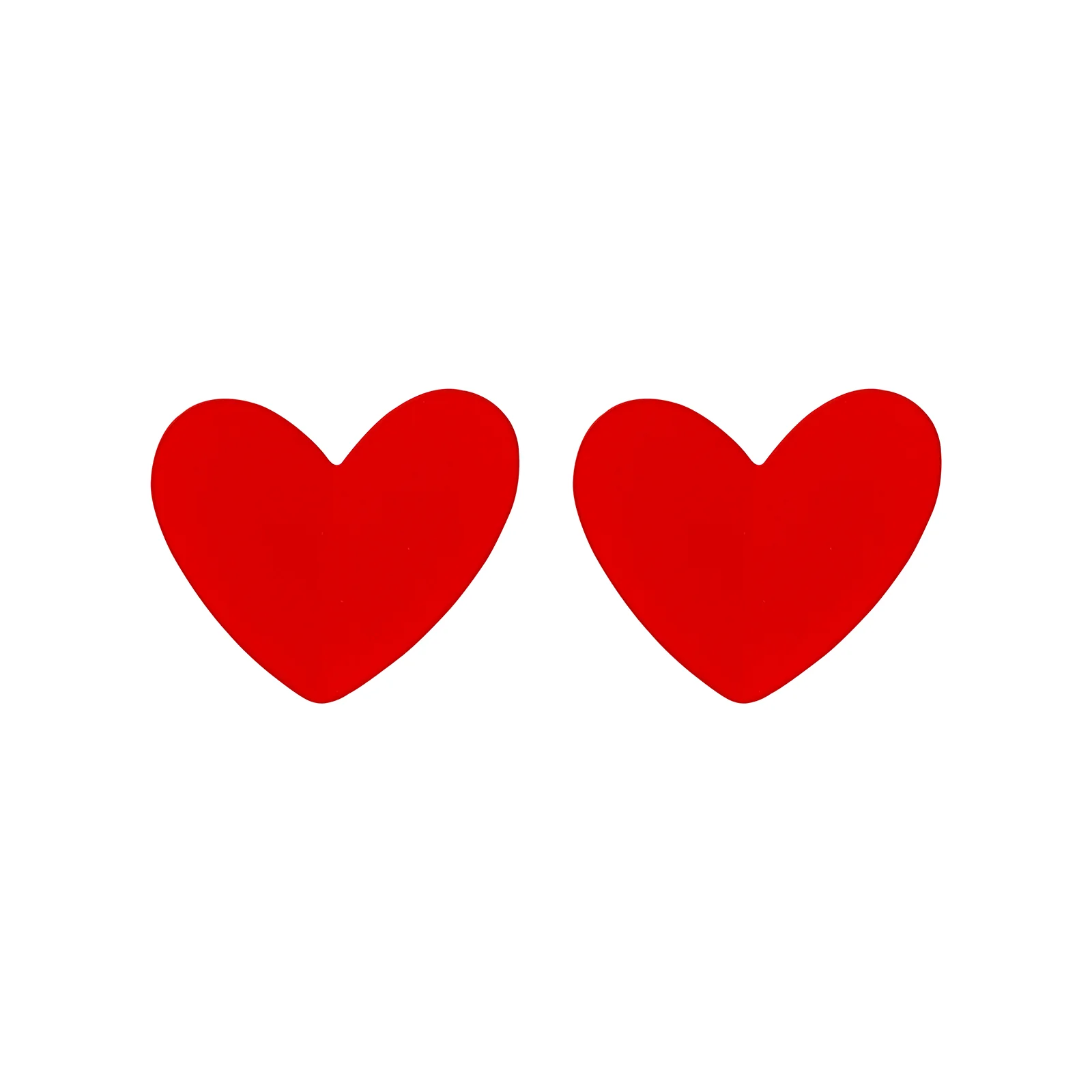 Bewitched Tressa Red Fold Heart Stud Earrings - Image 3