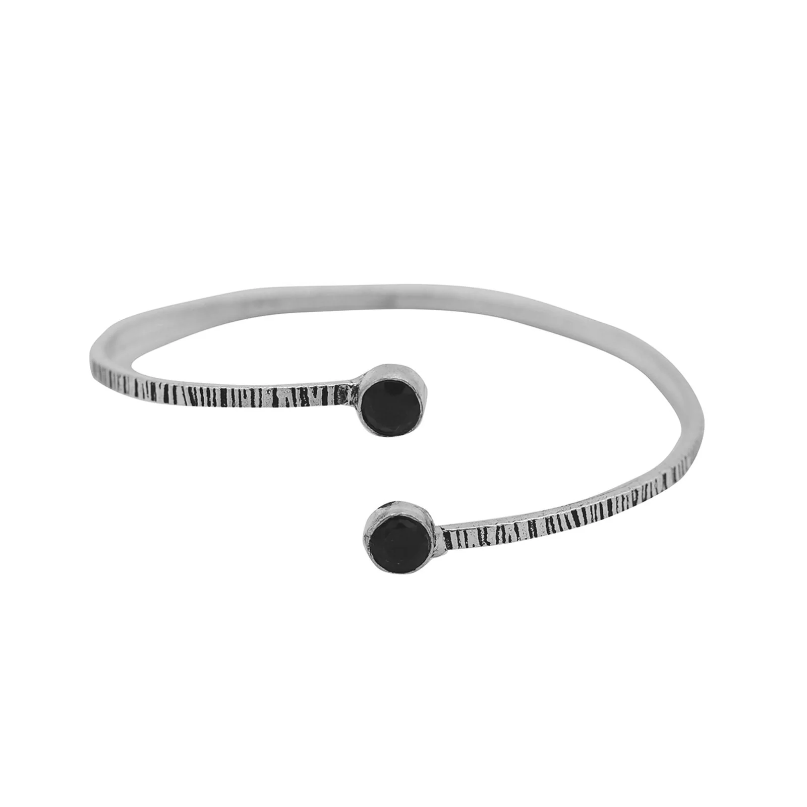 Bhamini Black Silver Oxidized Bracelet - Image 3