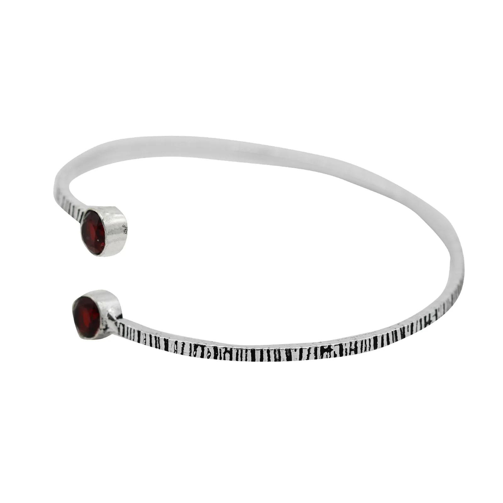 Bhamini Red Silver Oxidized Bracelet - Image 4