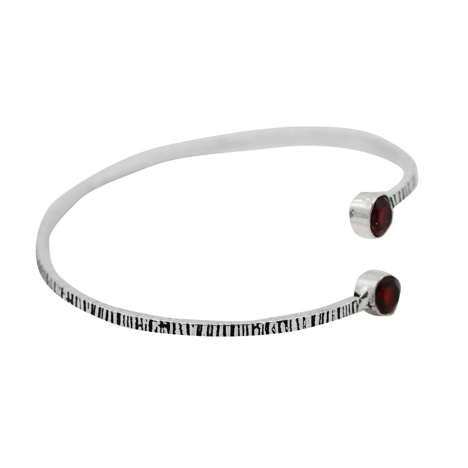 Bhamini Red Silver Oxidized Bracelet - Image 5