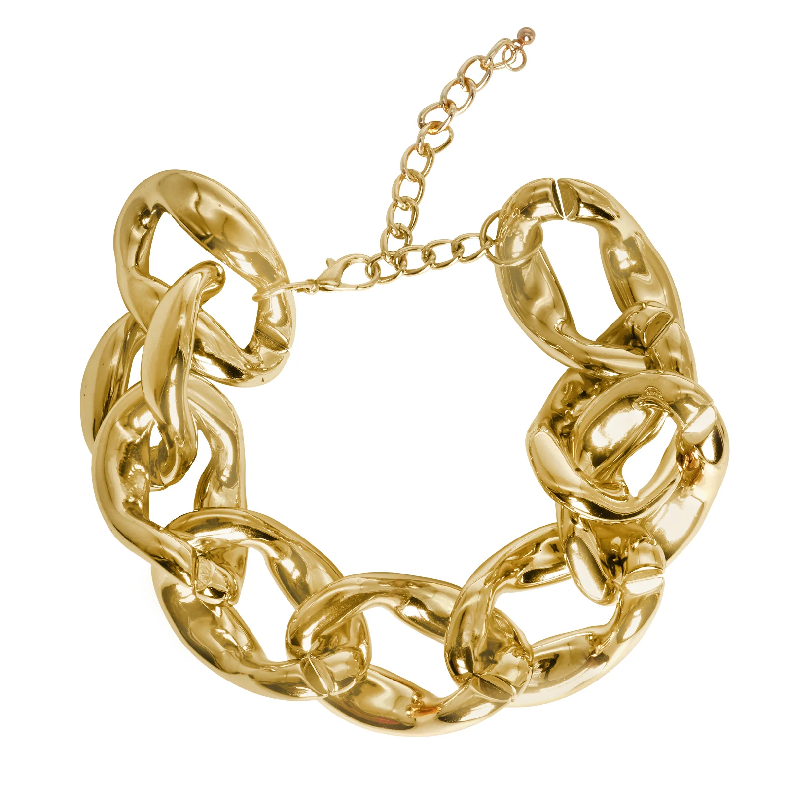 Big Time Chunky Chain Gold Choker - Image 3
