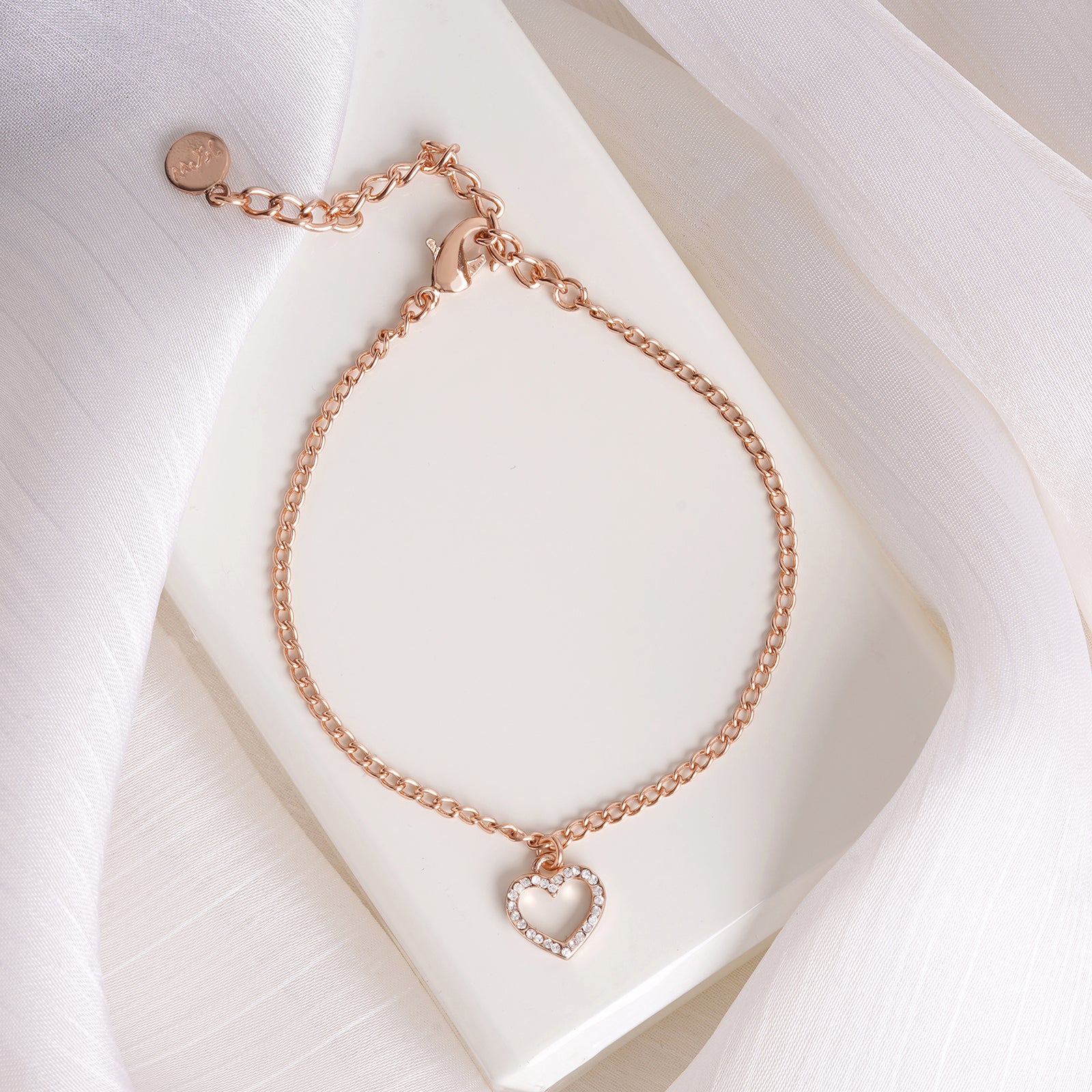 Bits of Love Rose Gold Bracelet Charm - Image 2