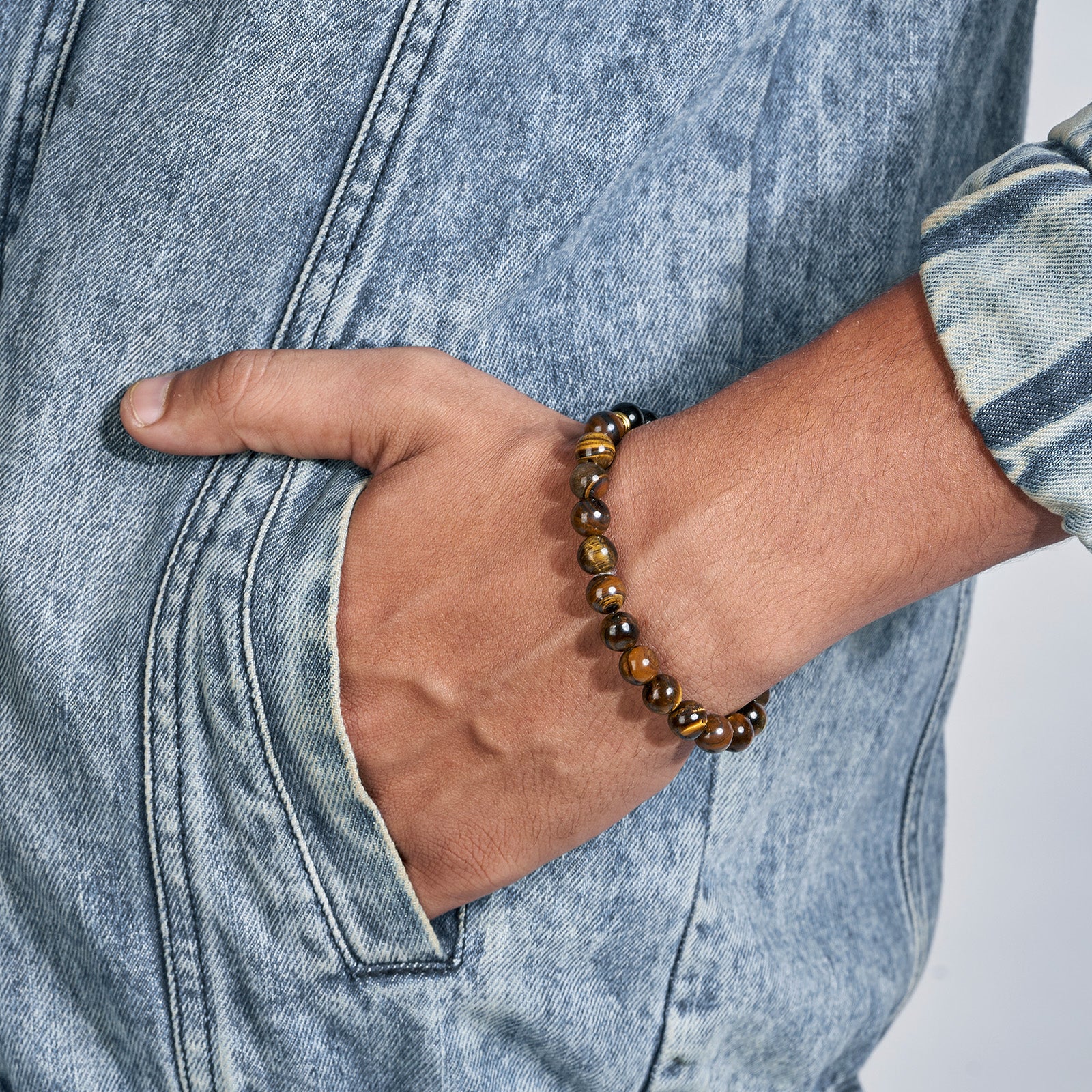Bad Blood Brown Beaded Bracelet - Image 3