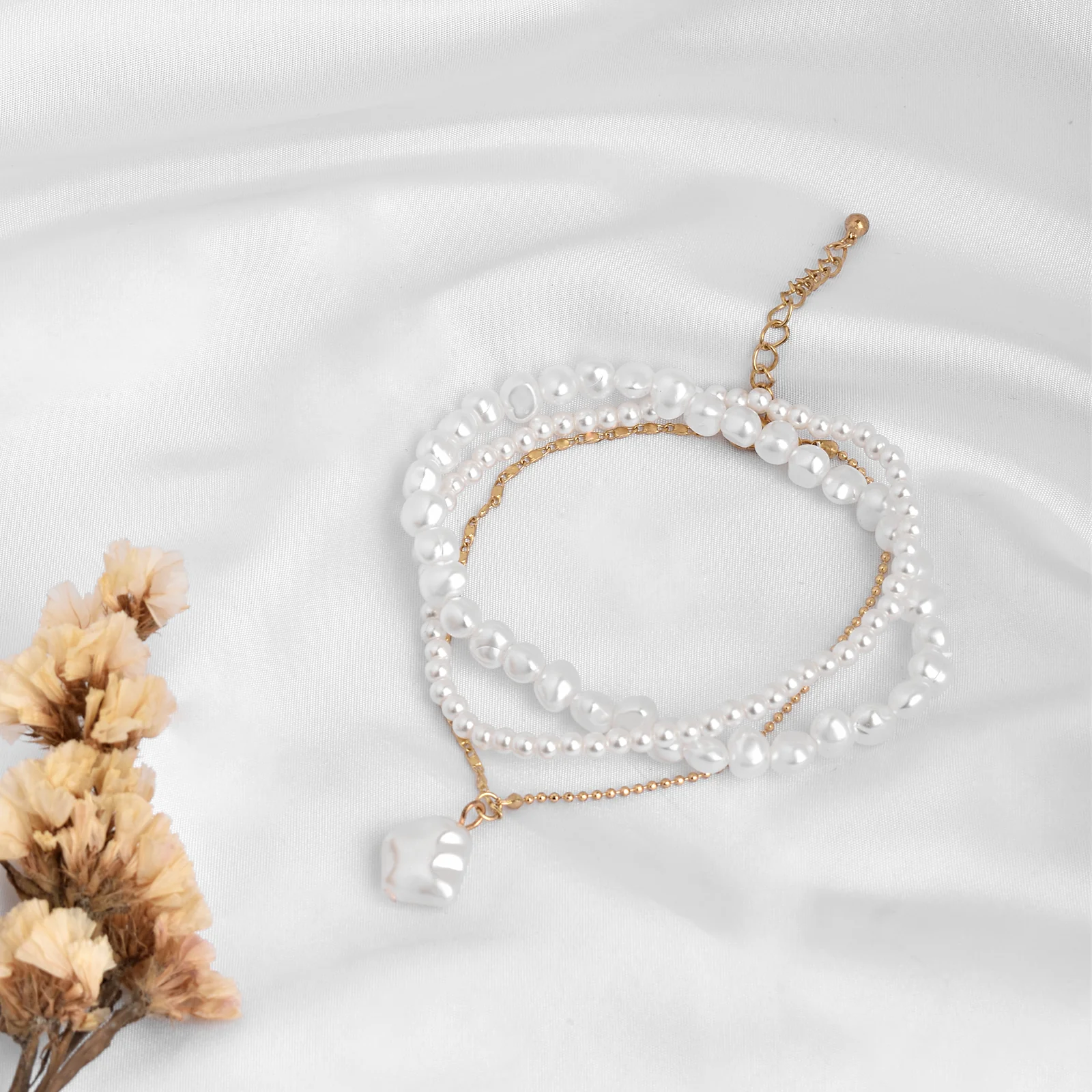 Blight Pearl Layered Anklet - Image 2