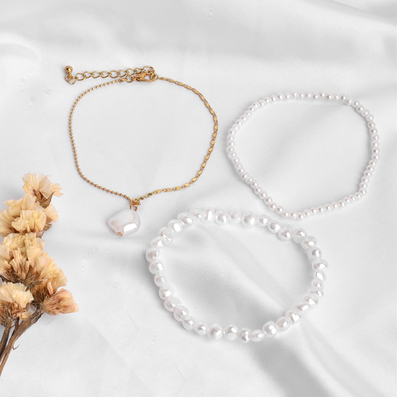 Blight Pearl Layered Anklet - Image 3