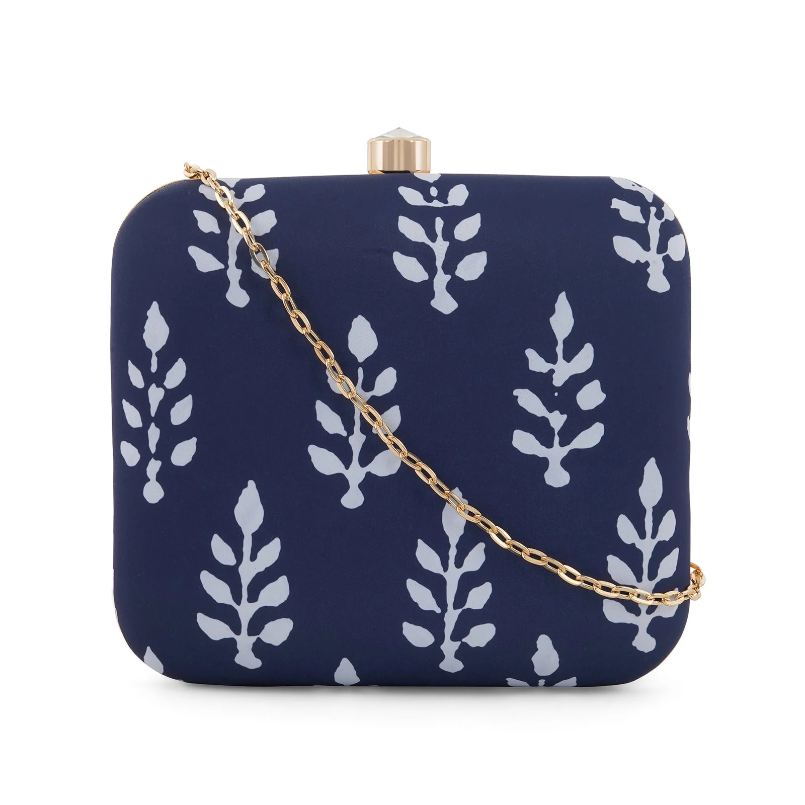 Blue O' Clock Stone and Print Clutch - Image 3