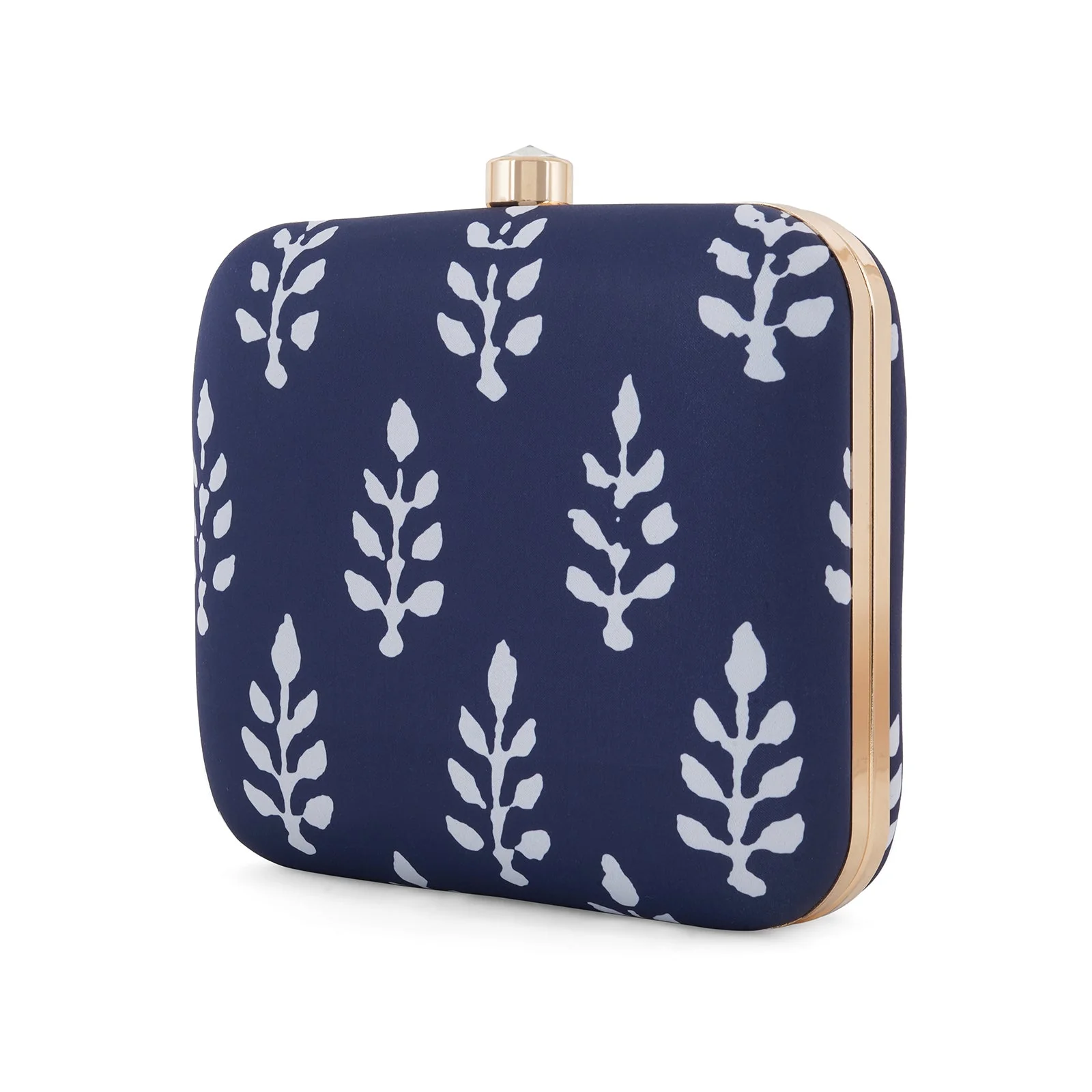 Blue O' Clock Stone and Print Clutch - Image 4