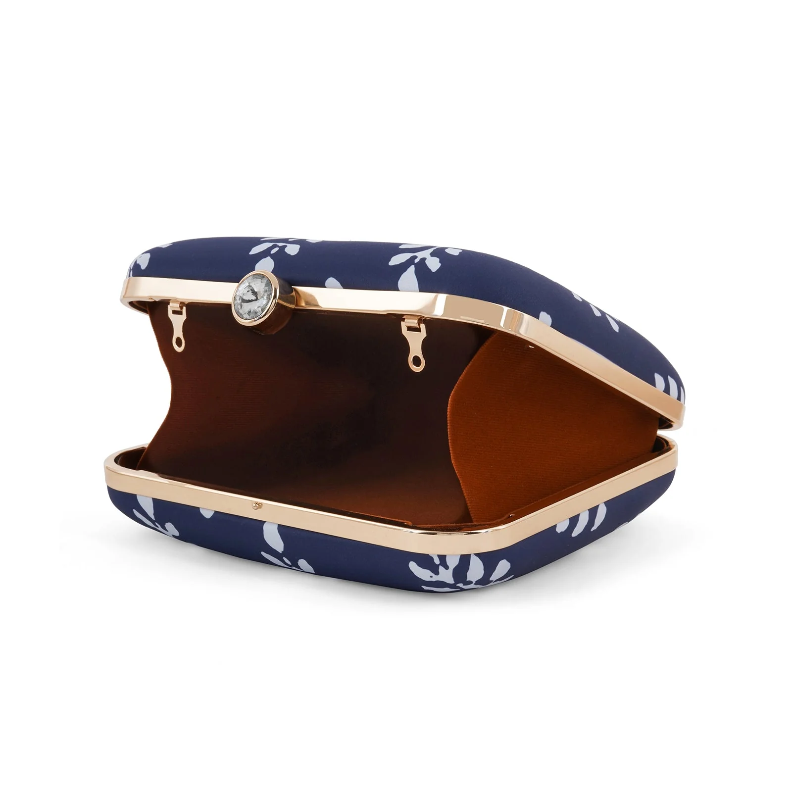 Blue O' Clock Stone and Print Clutch - Image 7