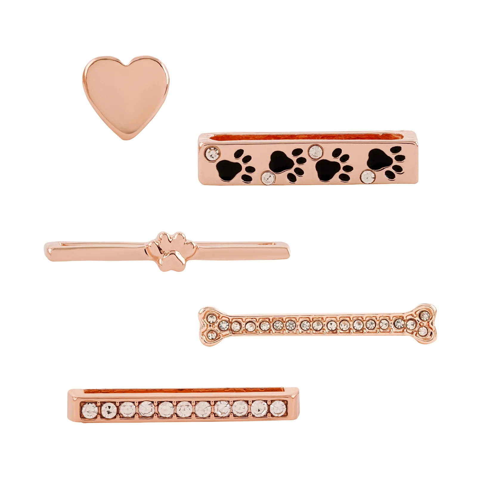 Blushing Heartbeat Rosegold Ring Watch Charm - Image 3