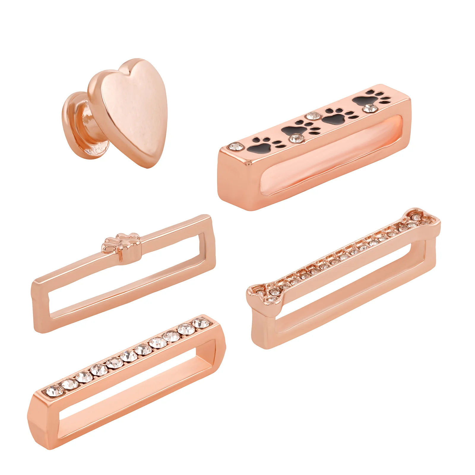Blushing Heartbeat Rosegold Ring Watch Charm - Image 4
