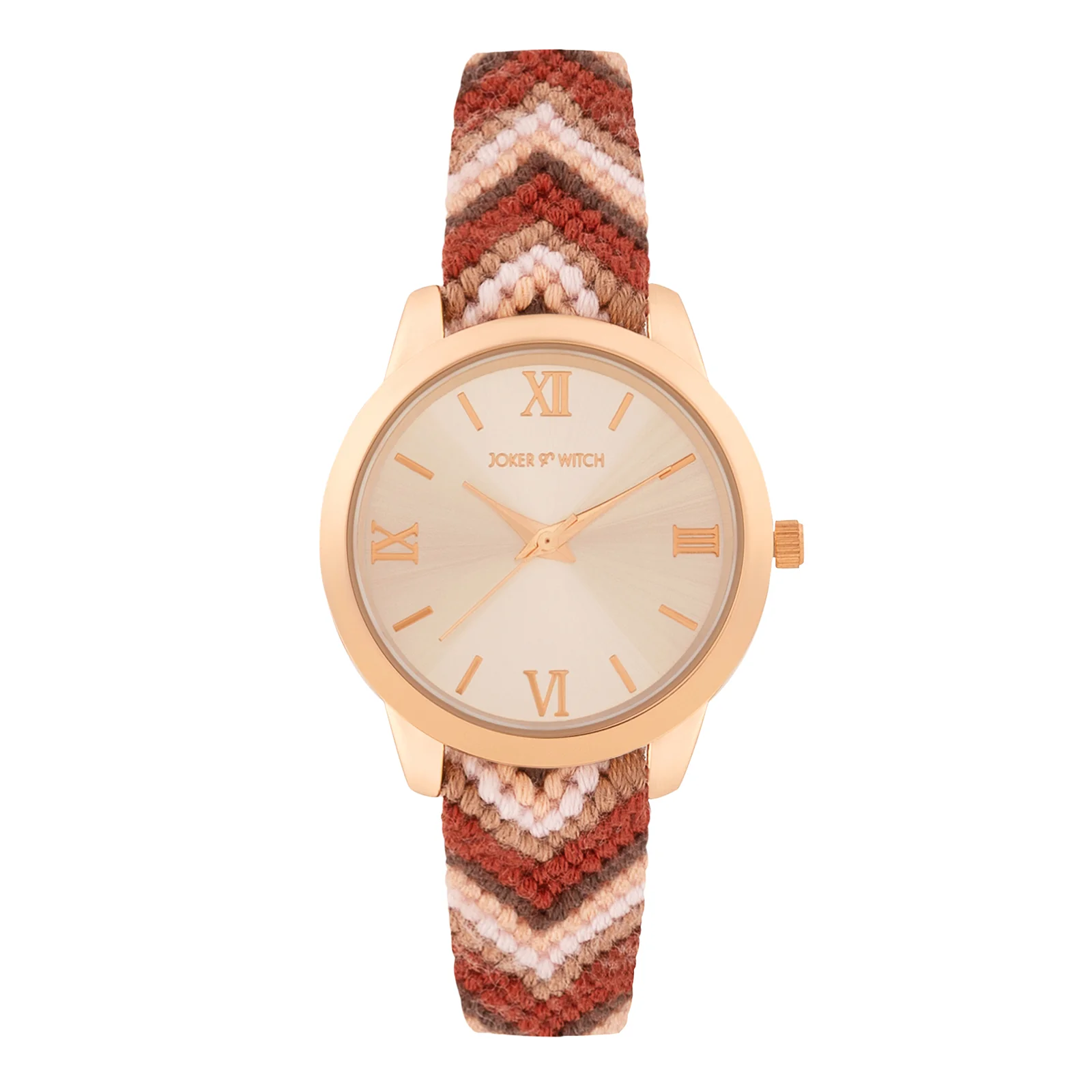 Boho Breeze Rose Gold Medium Dial Mauve Macrame Strap Women's Watch - Image 3