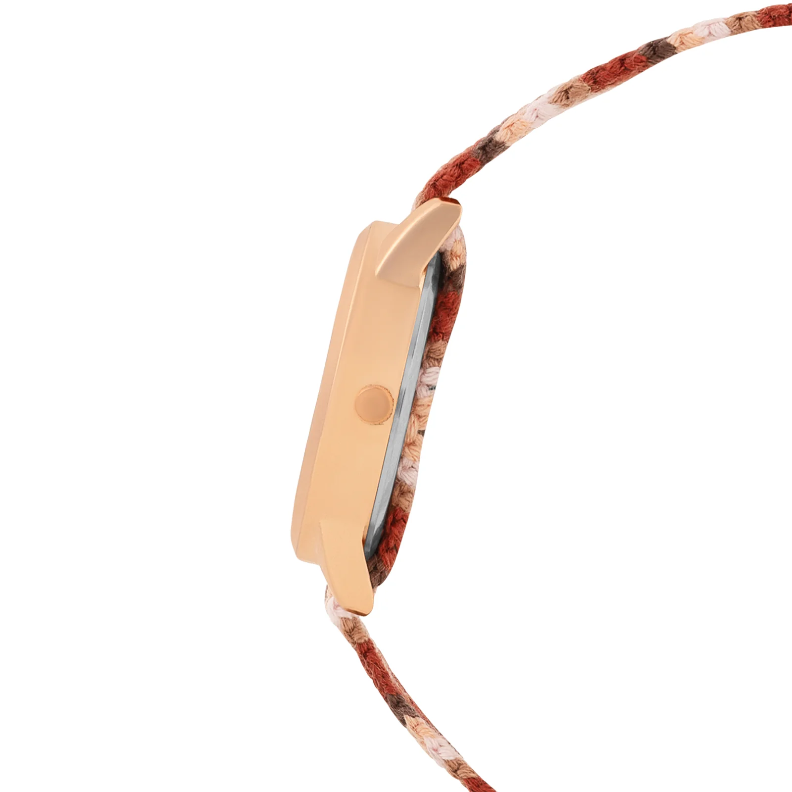 Boho Breeze Rose Gold Medium Dial Mauve Macrame Strap Women's Watch - Image 5