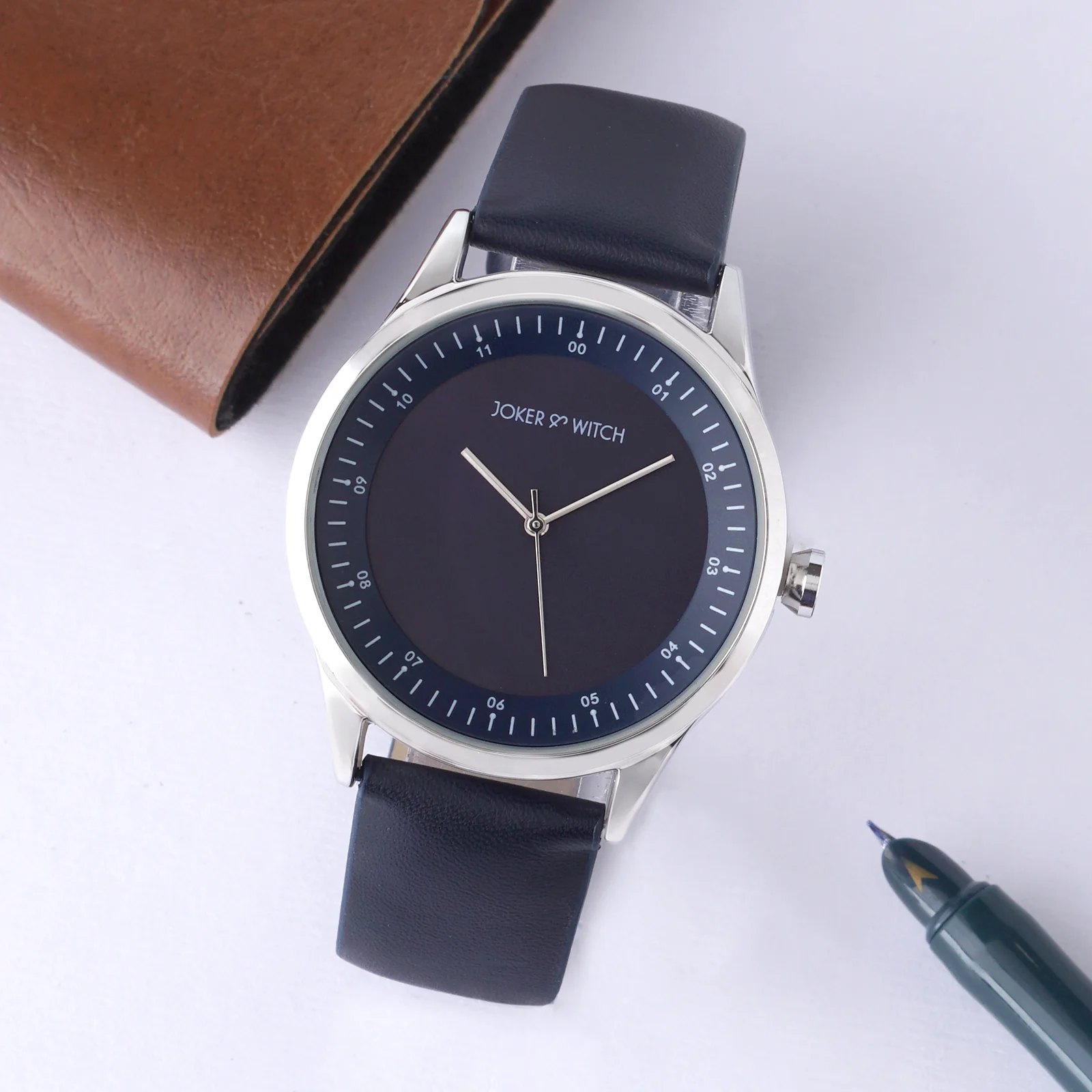 Bosco Blue Large Dial PU Strap Men's Watch - Image 2