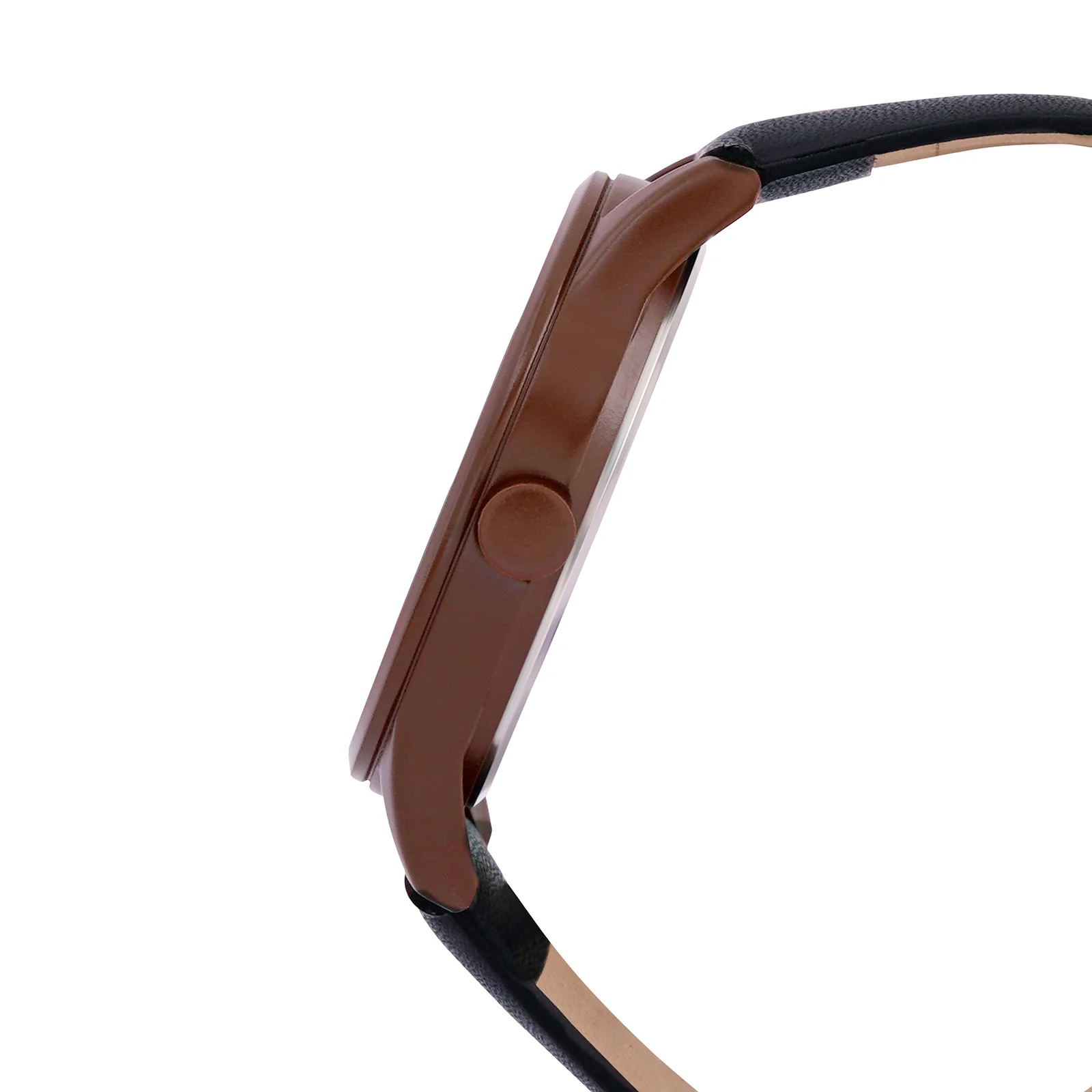 Bosco Copper Black Large Dial PU Strap Men's Watch - Image 5