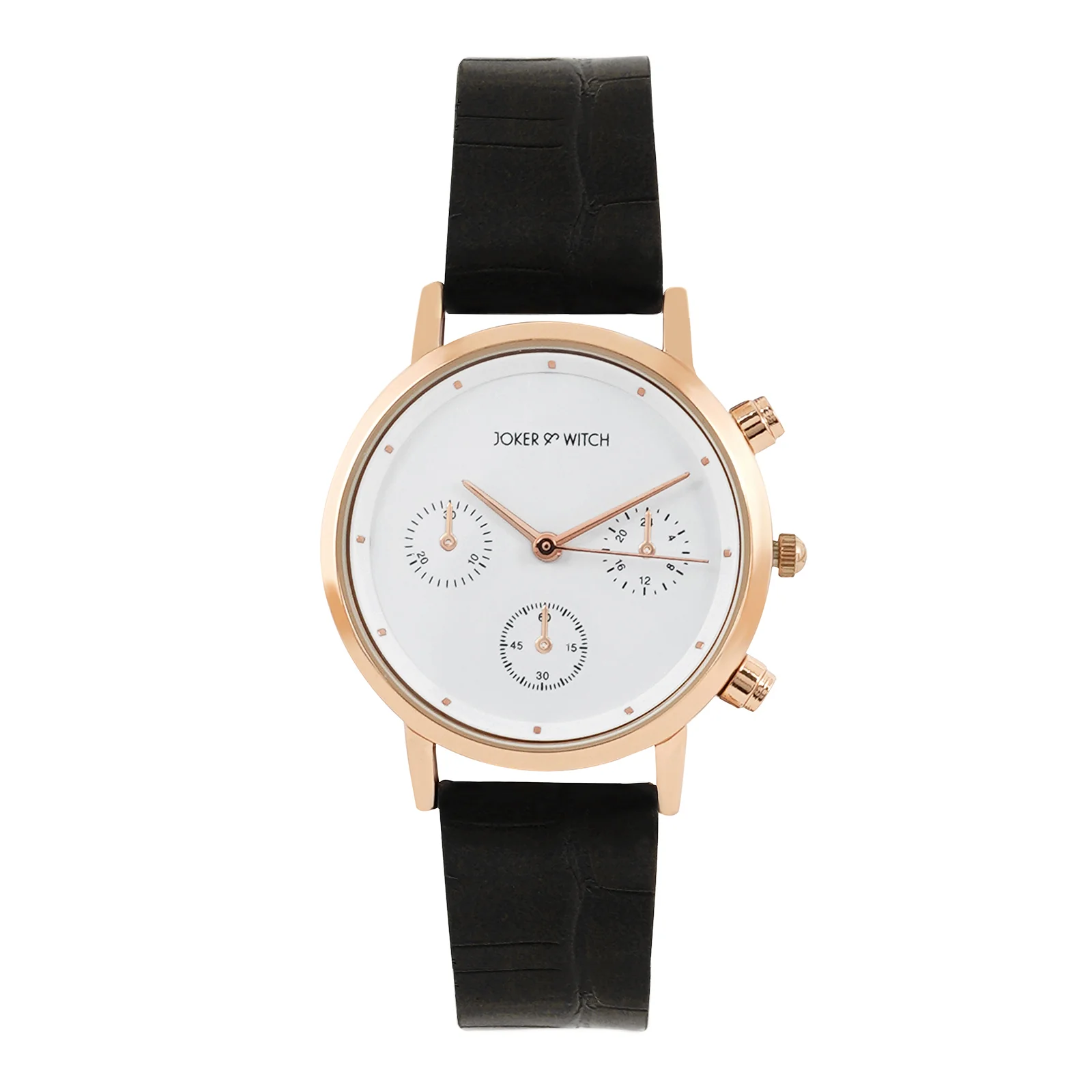 Boston White Medium Dial Black PU Strap Men's Watch - Image 3
