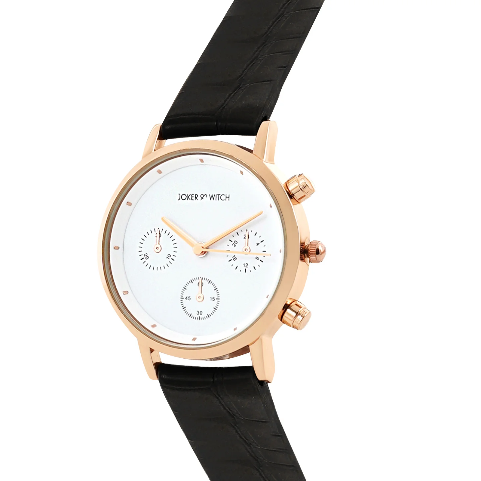 Boston White Medium Dial Black PU Strap Men's Watch - Image 4