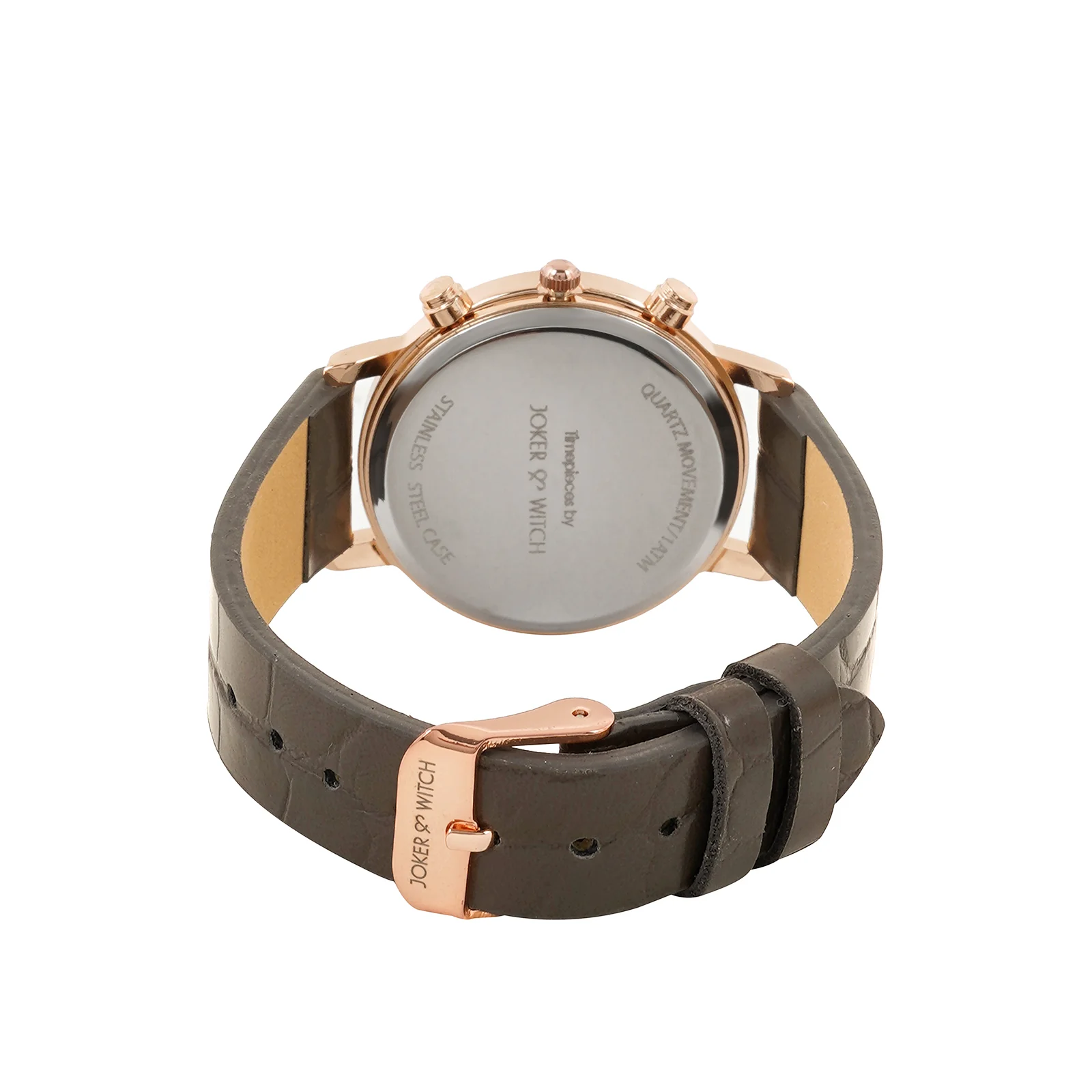 Boston White Medium Dial Brown PU Strap Women's Watch - Image 6