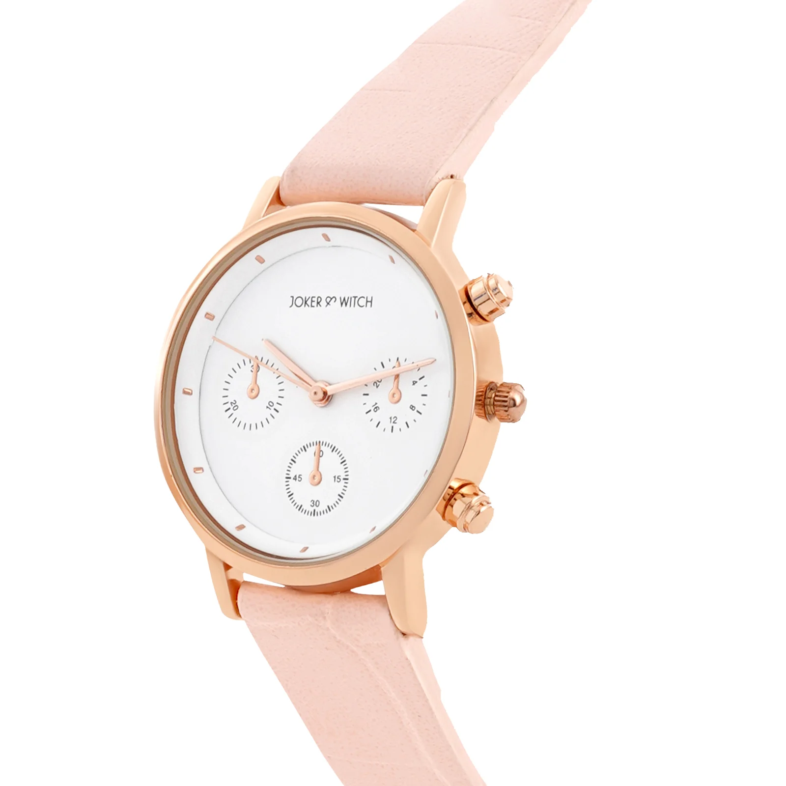 Boston White Medium Dial Pink PU Strap Women's Watch - Image 4