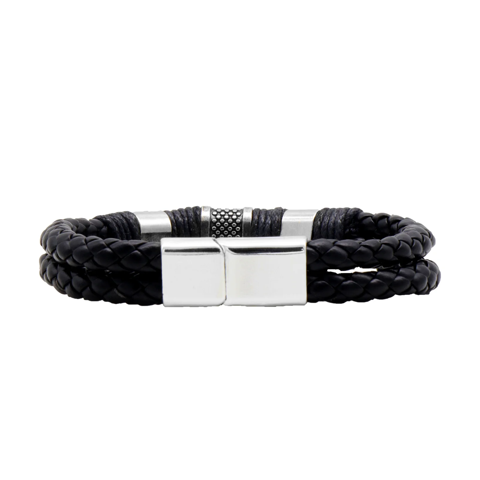 Logan Braided Multi-Strand Black Men's Bracelet - Image 4