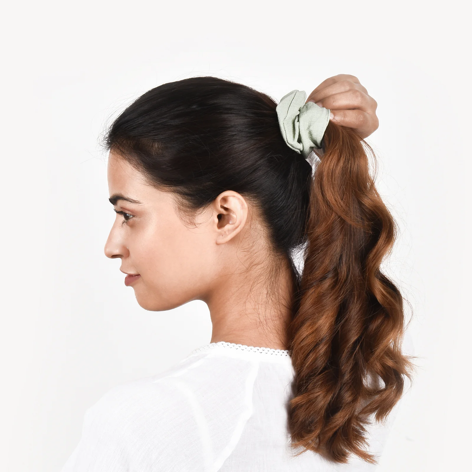 Brair Green Scrunchie - Image 2