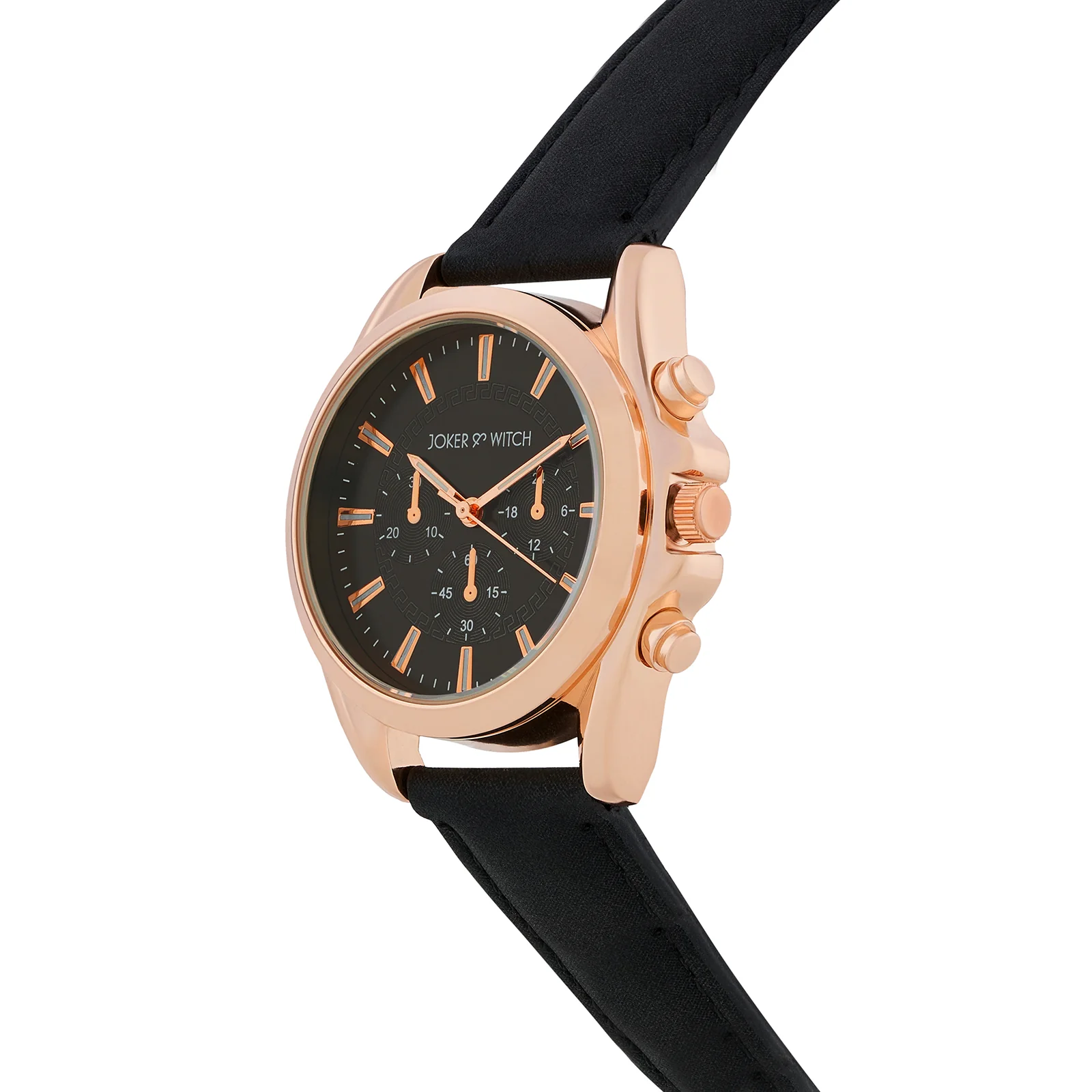 Soleil Black Medium Dial PU Strap Women's Watch - Image 4