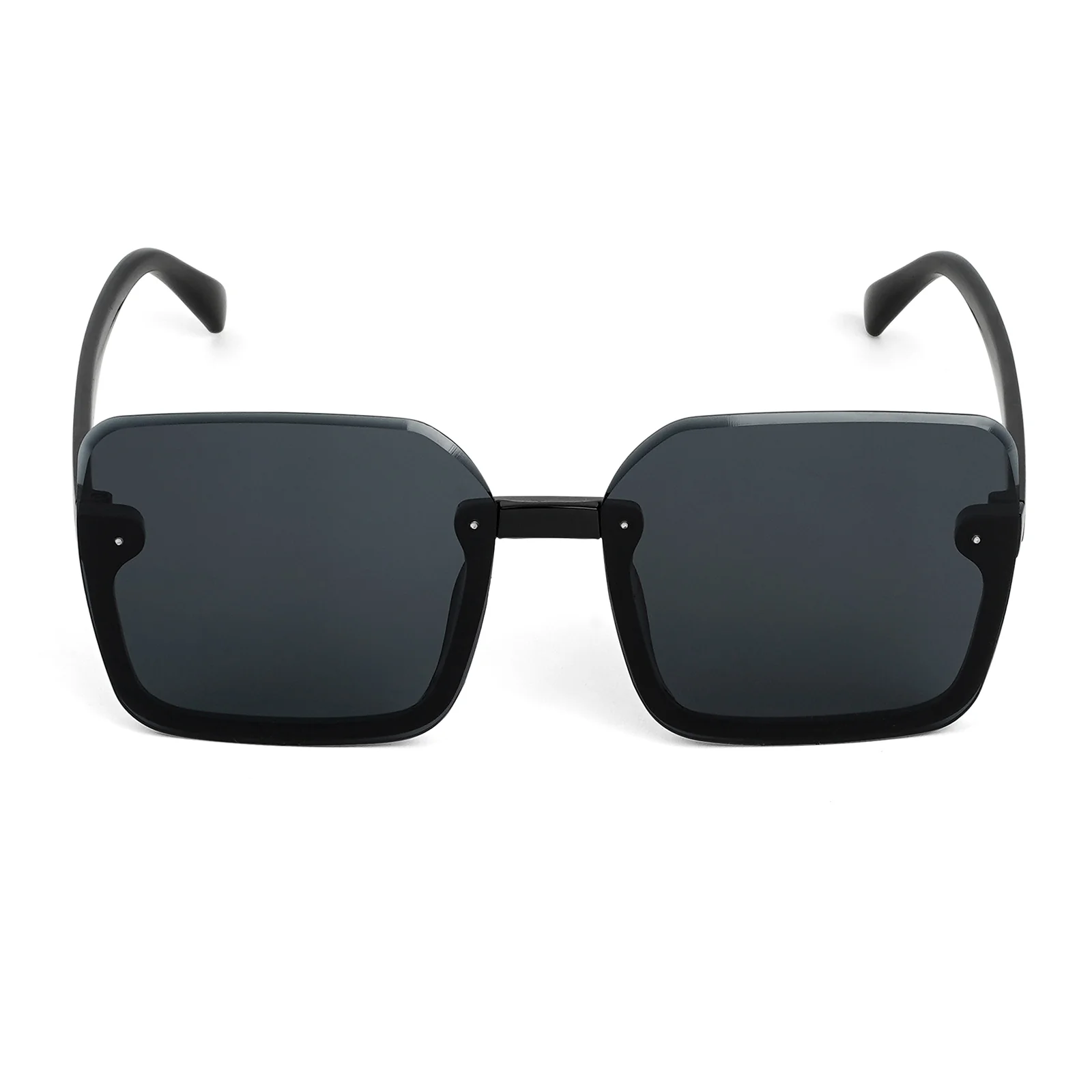 Breckie Rimless Black  Sunglasses - Image 3