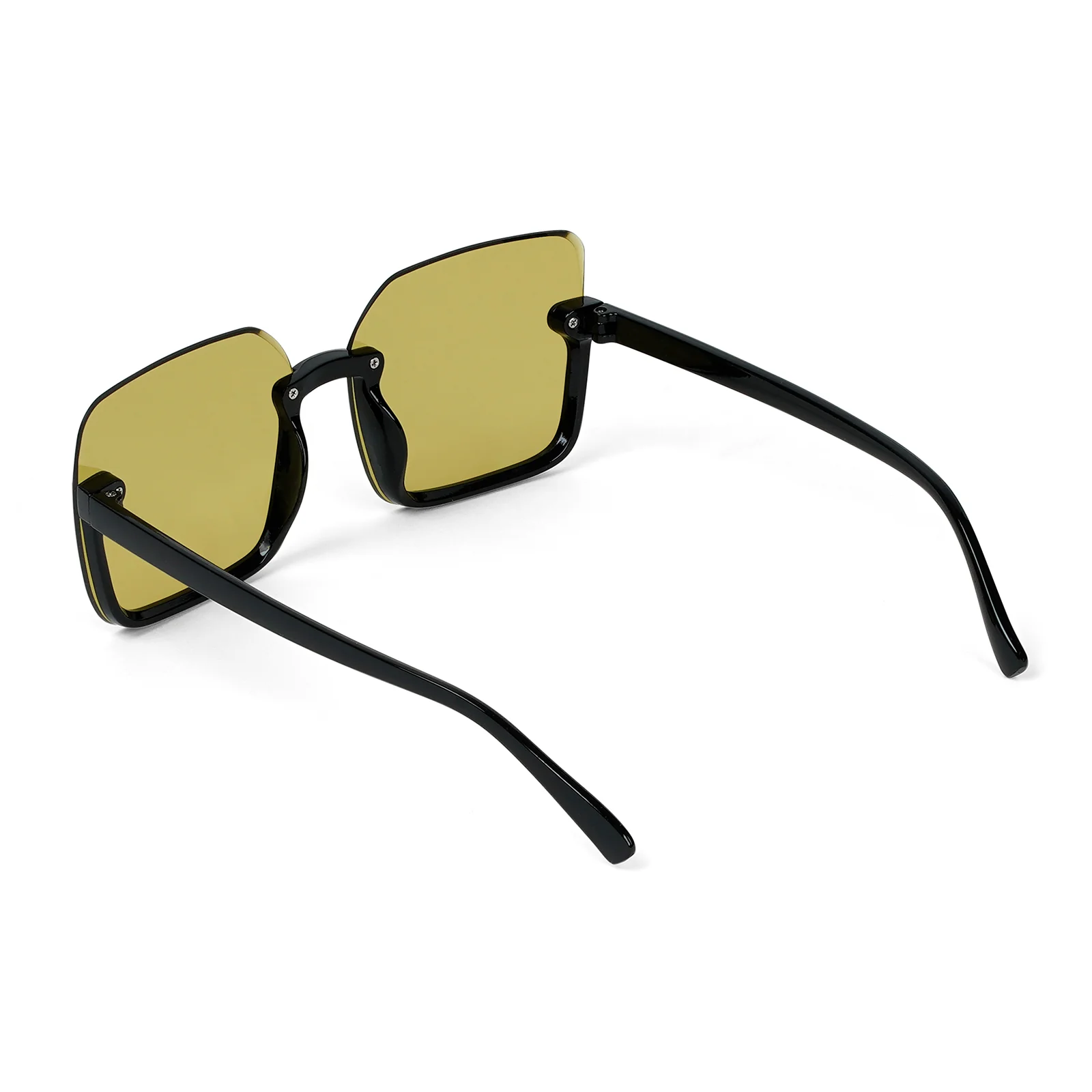 Breckie Rimless Green & Black Sunglasses - Image 6
