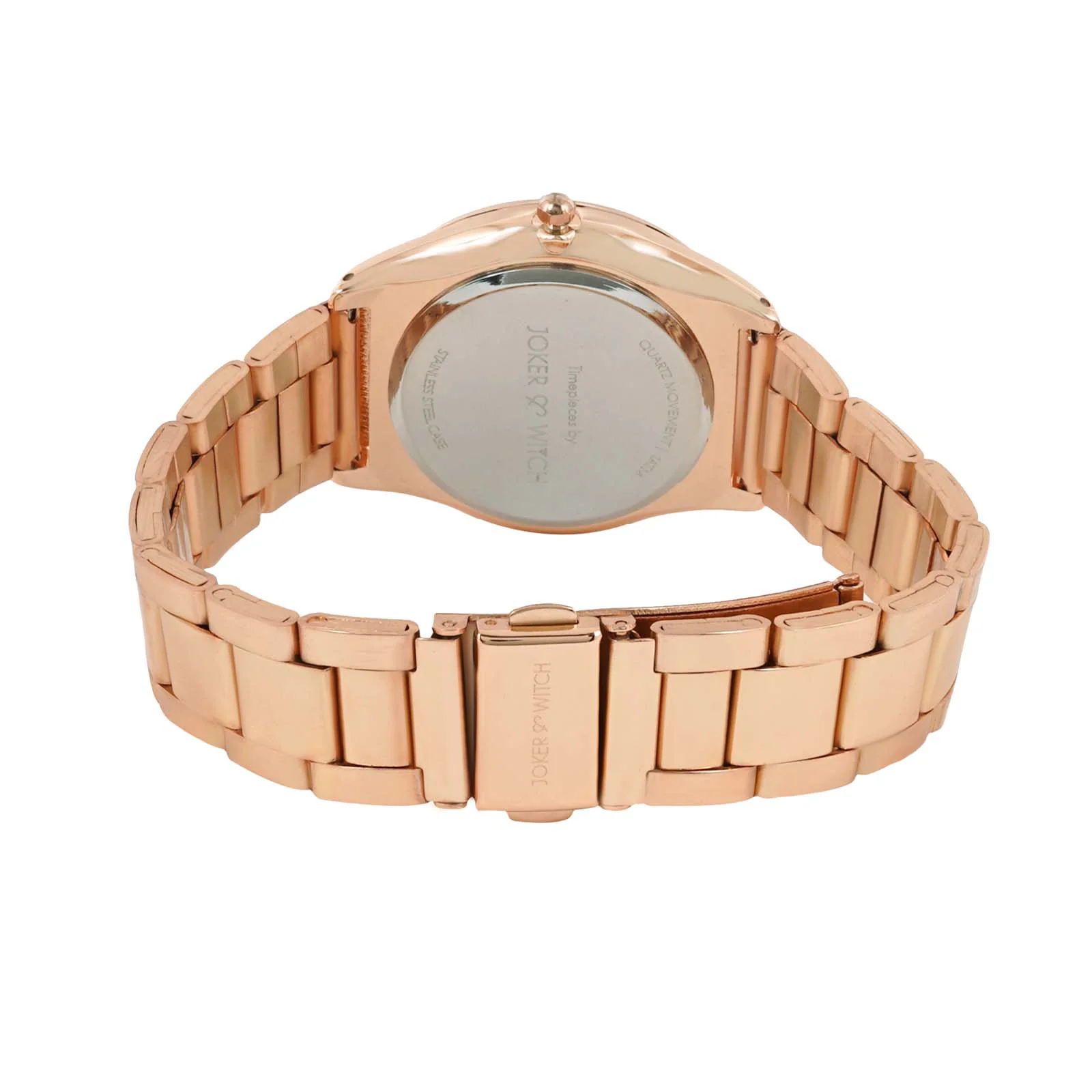 Brooklyn Rose Gold Medium Dial Linked Chain Strap Women's Watch - Image 6