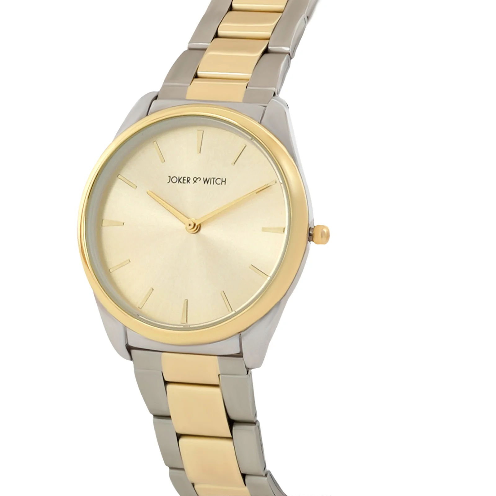 Brooklyn Gold Medium Dial Dual Tone Linked Chain Strap Women's Watch - Image 4