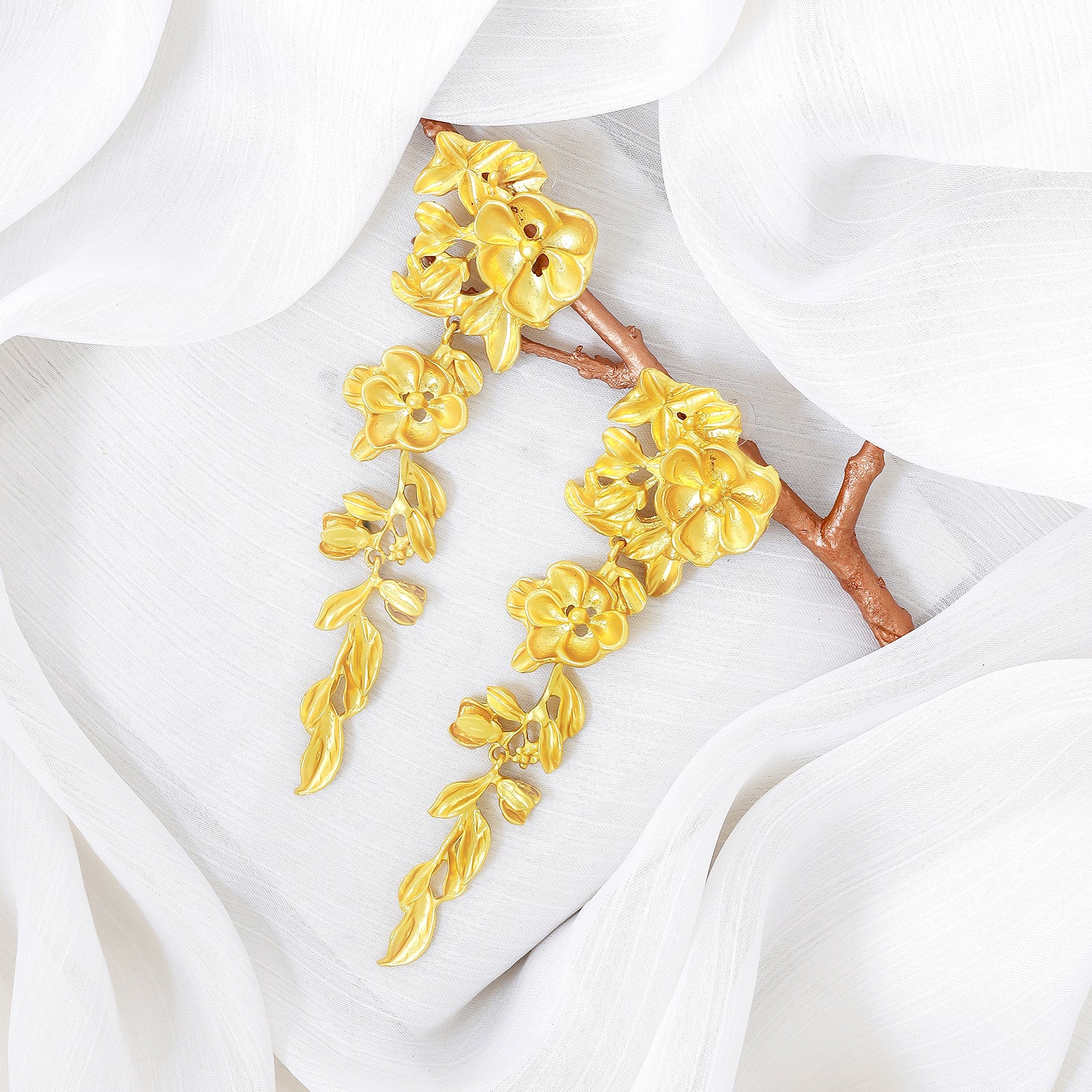 Bryony Gold Earrings - Image 2